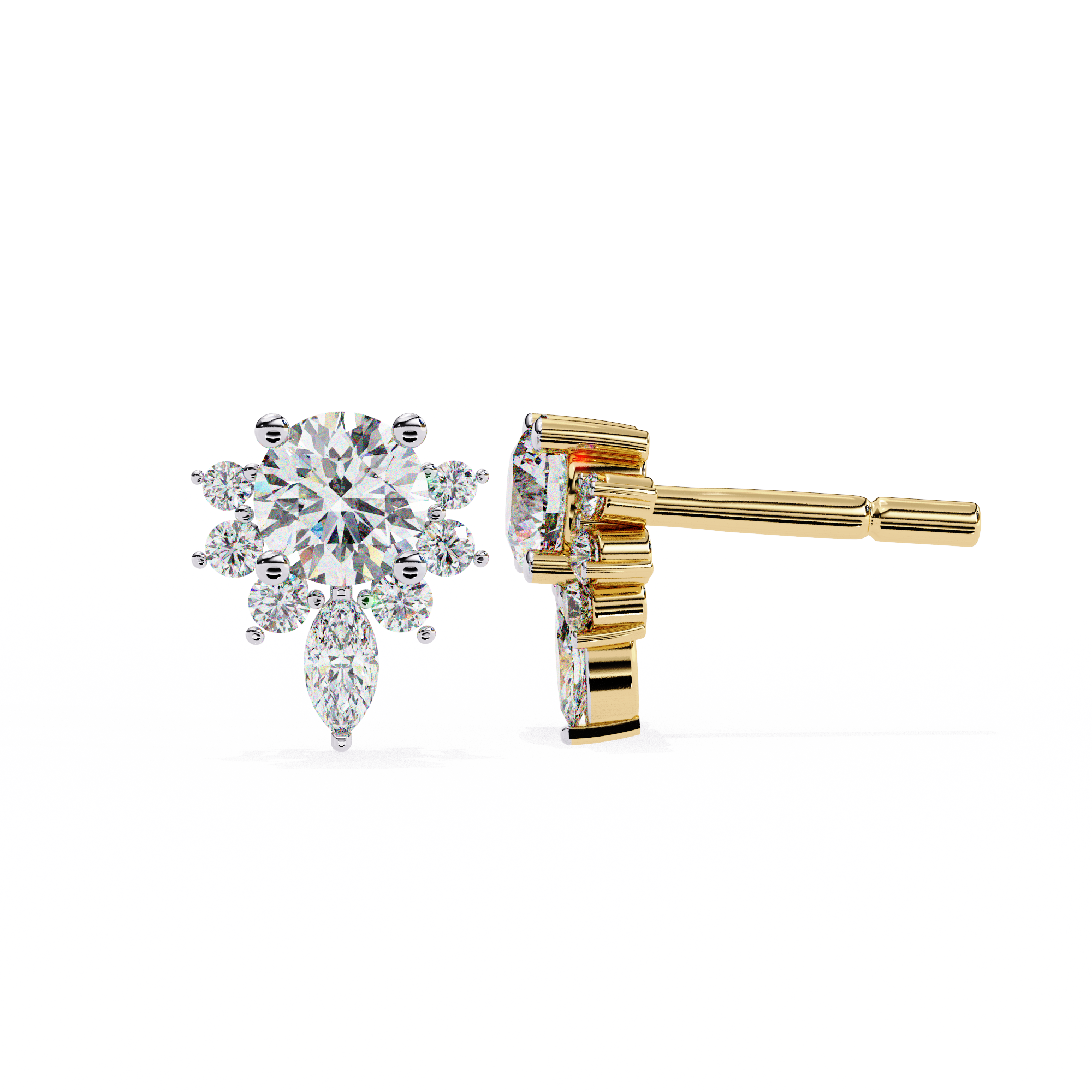 0.68 ct Soleil Light Earrings 9k