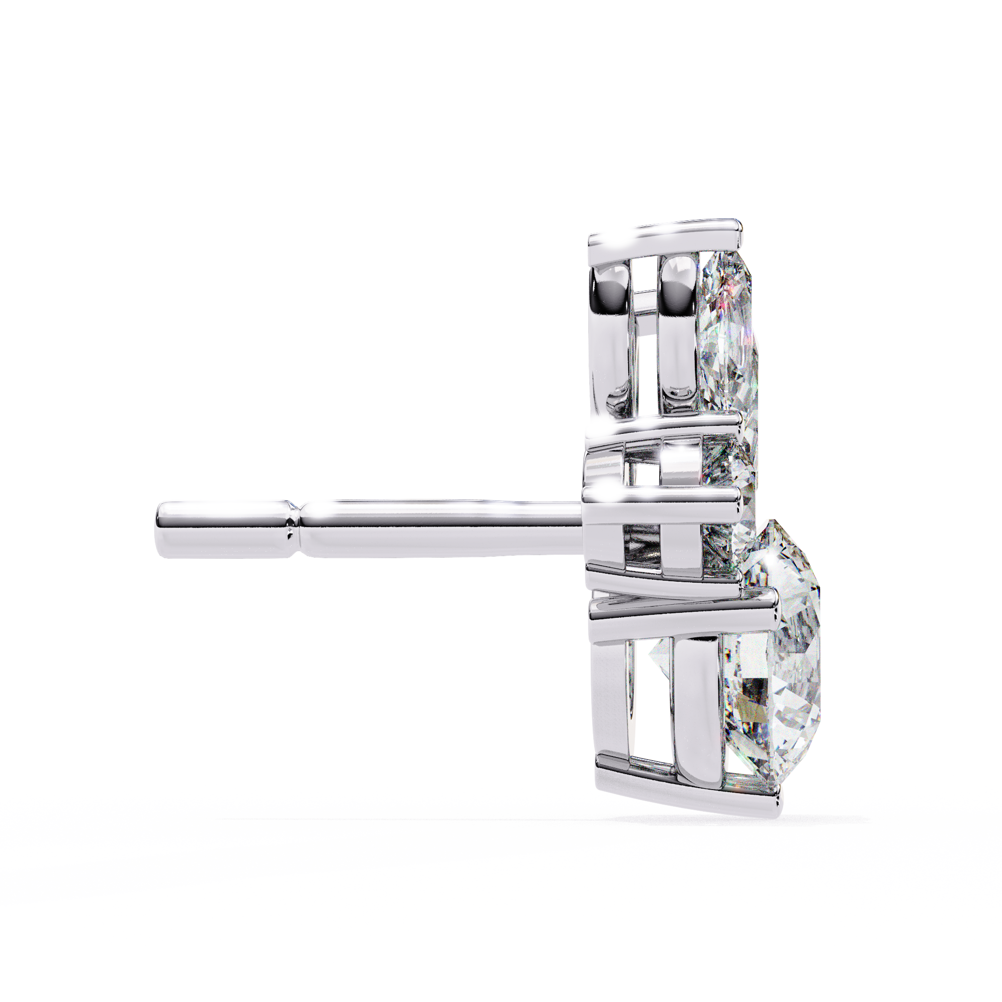 1.42 ct Solar Halo Earrings