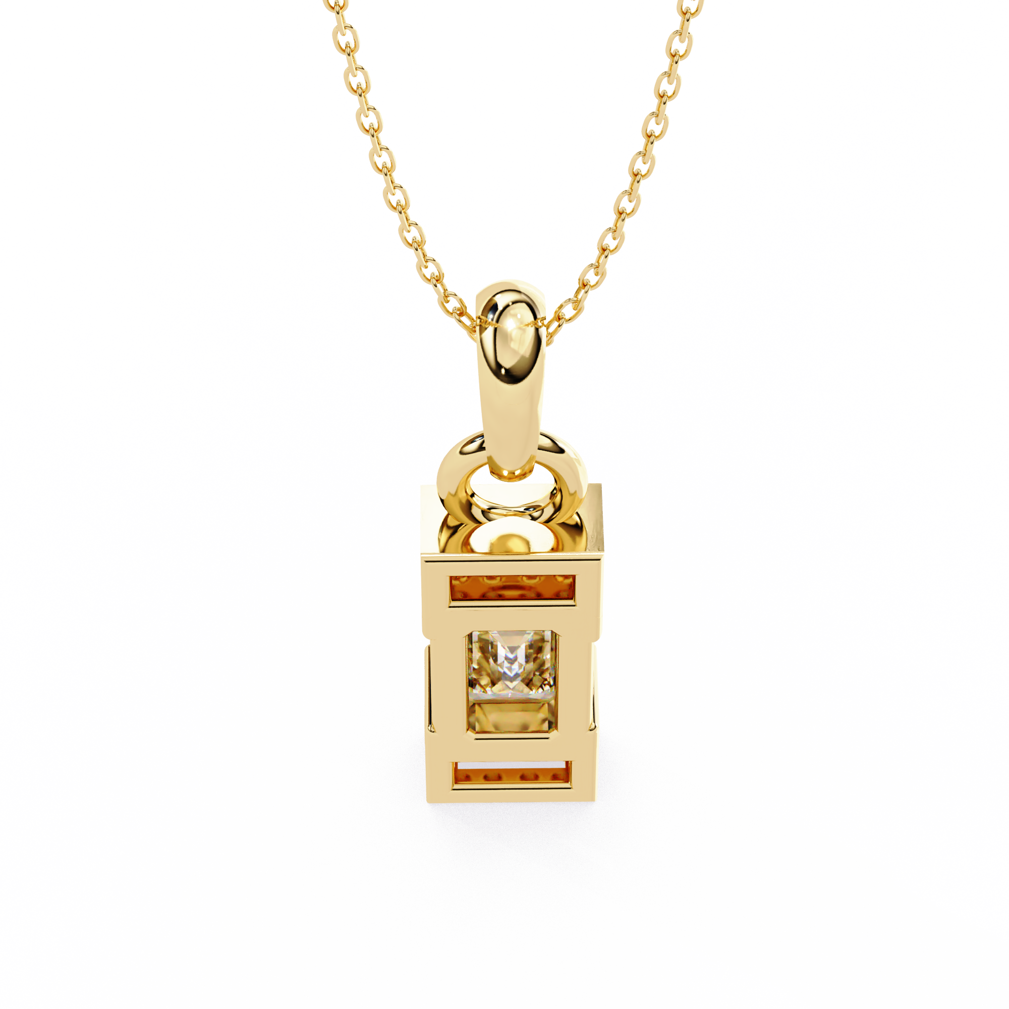 1.05 ct Emerald Radiance Pendant 9k