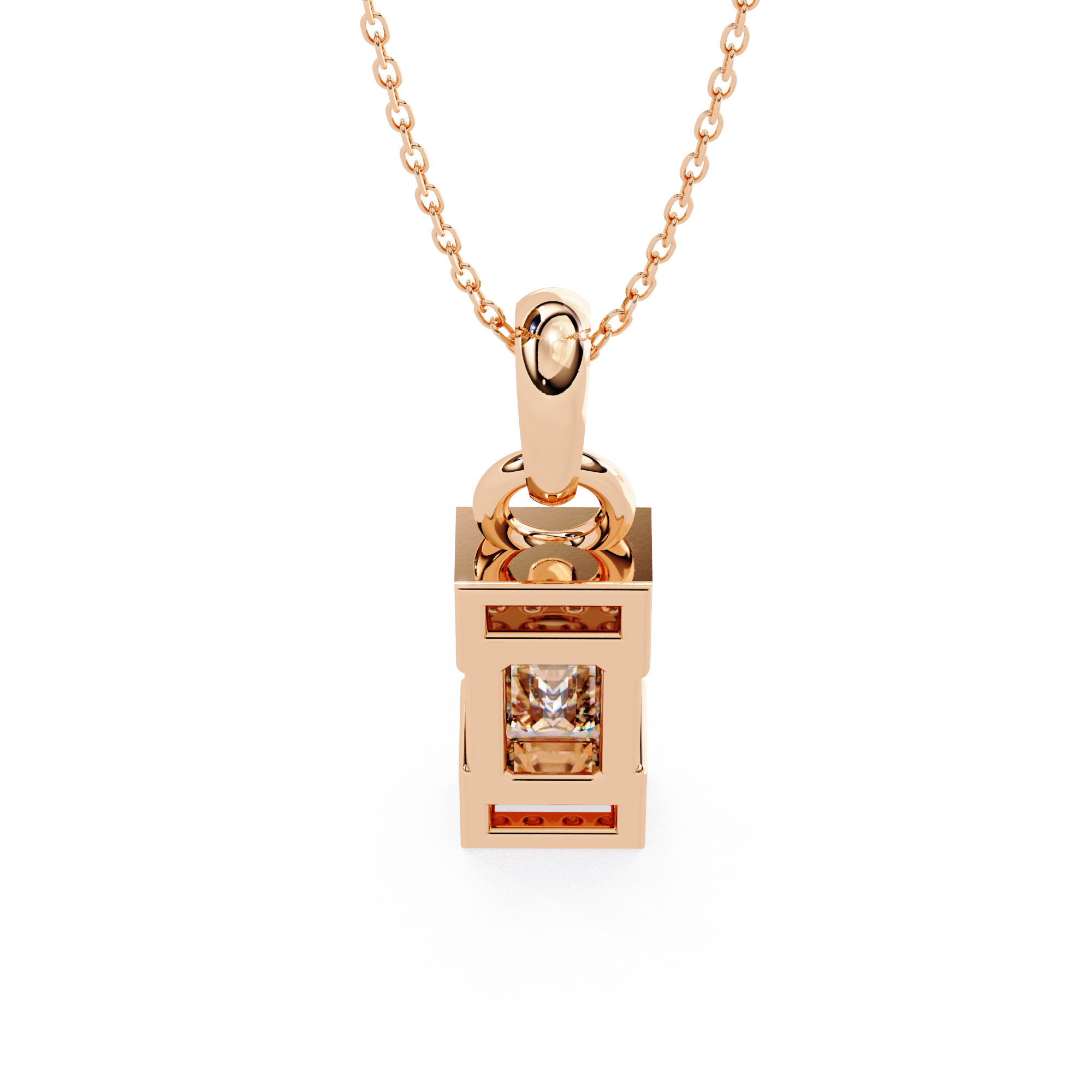 1.05 ct Emerald Radiance Pendant 9k