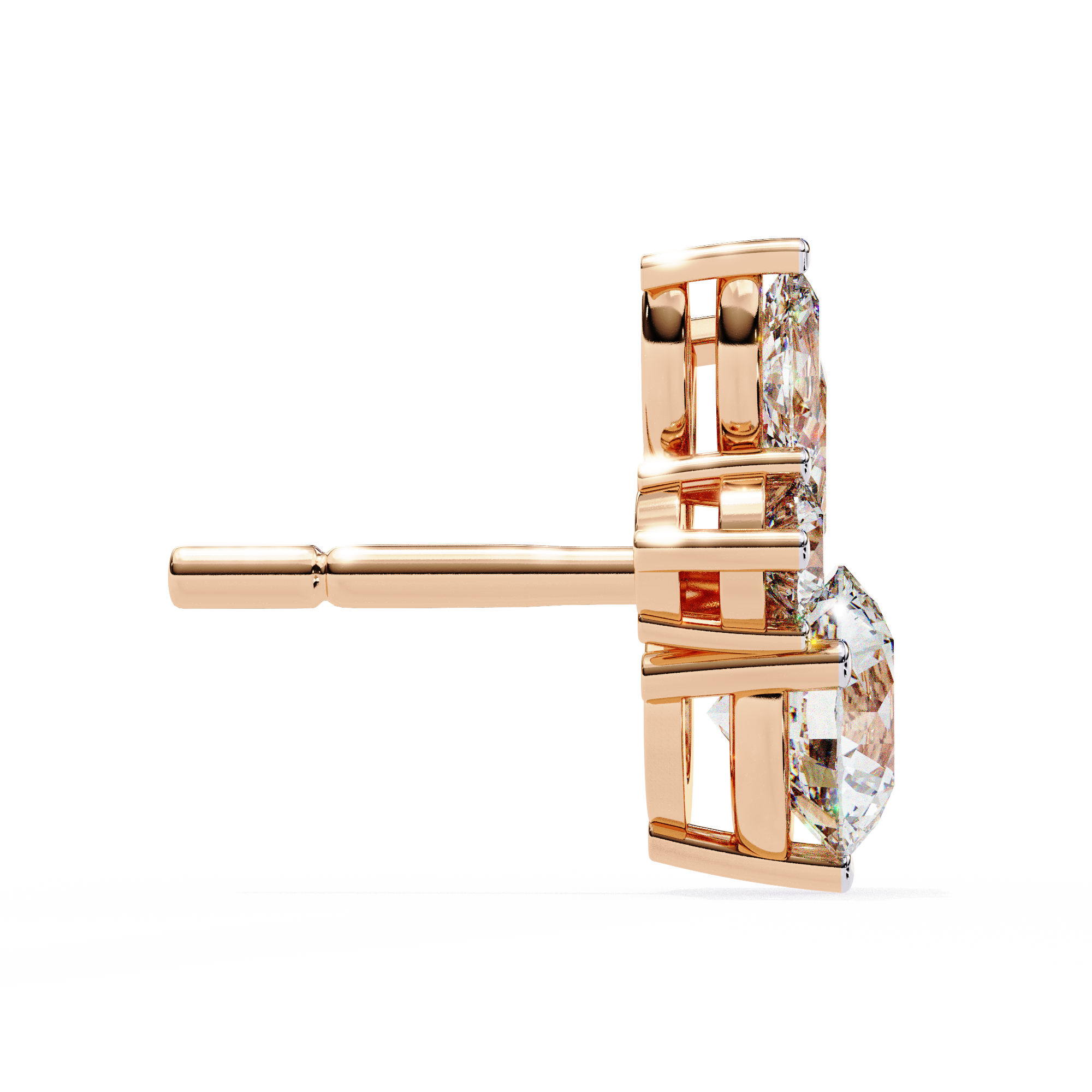 1.42 ct Solar Halo Earrings