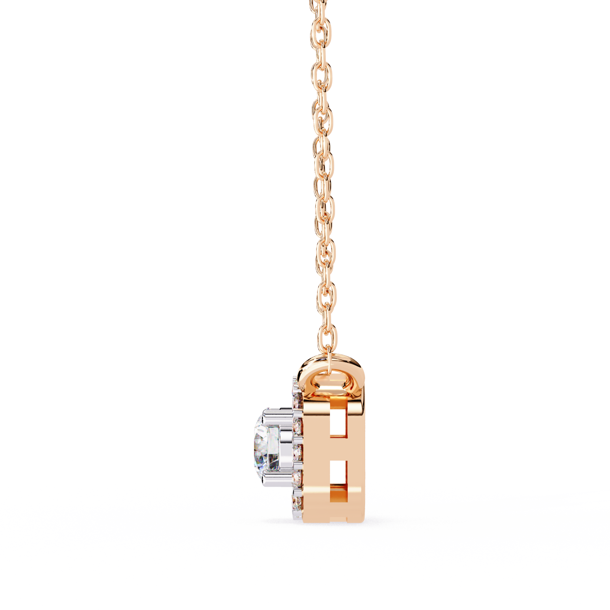 0.30 ct Timeless Halo Pendant 9k