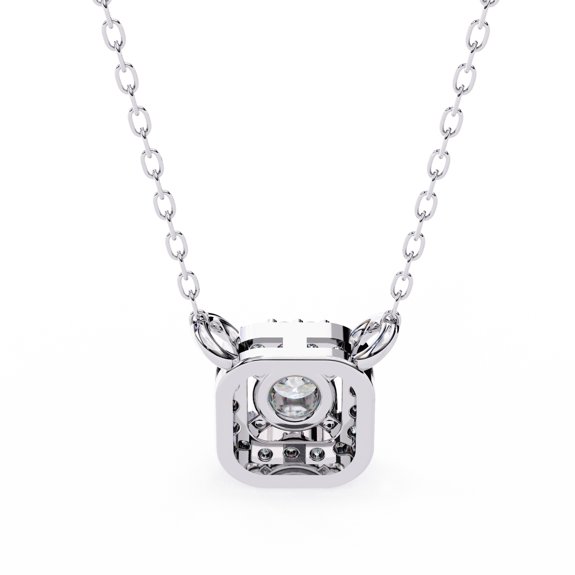 0.30 ct Timeless Halo Pendant 9k