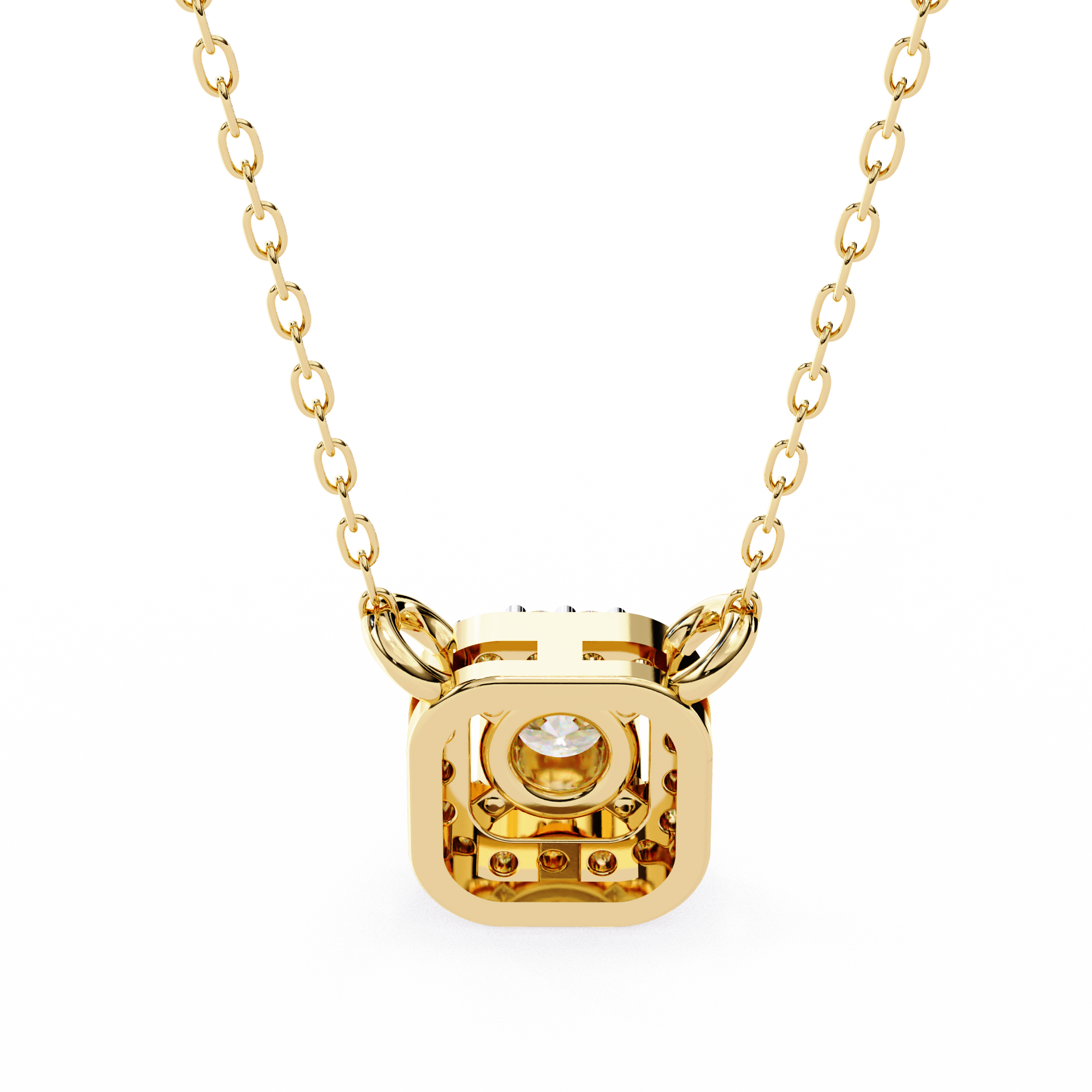 0.30 ct Timeless Halo Pendant 9k