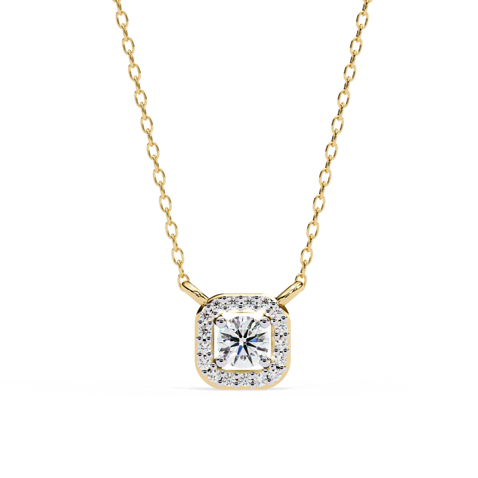 0.30 ct Timeless Halo Pendant 9k
