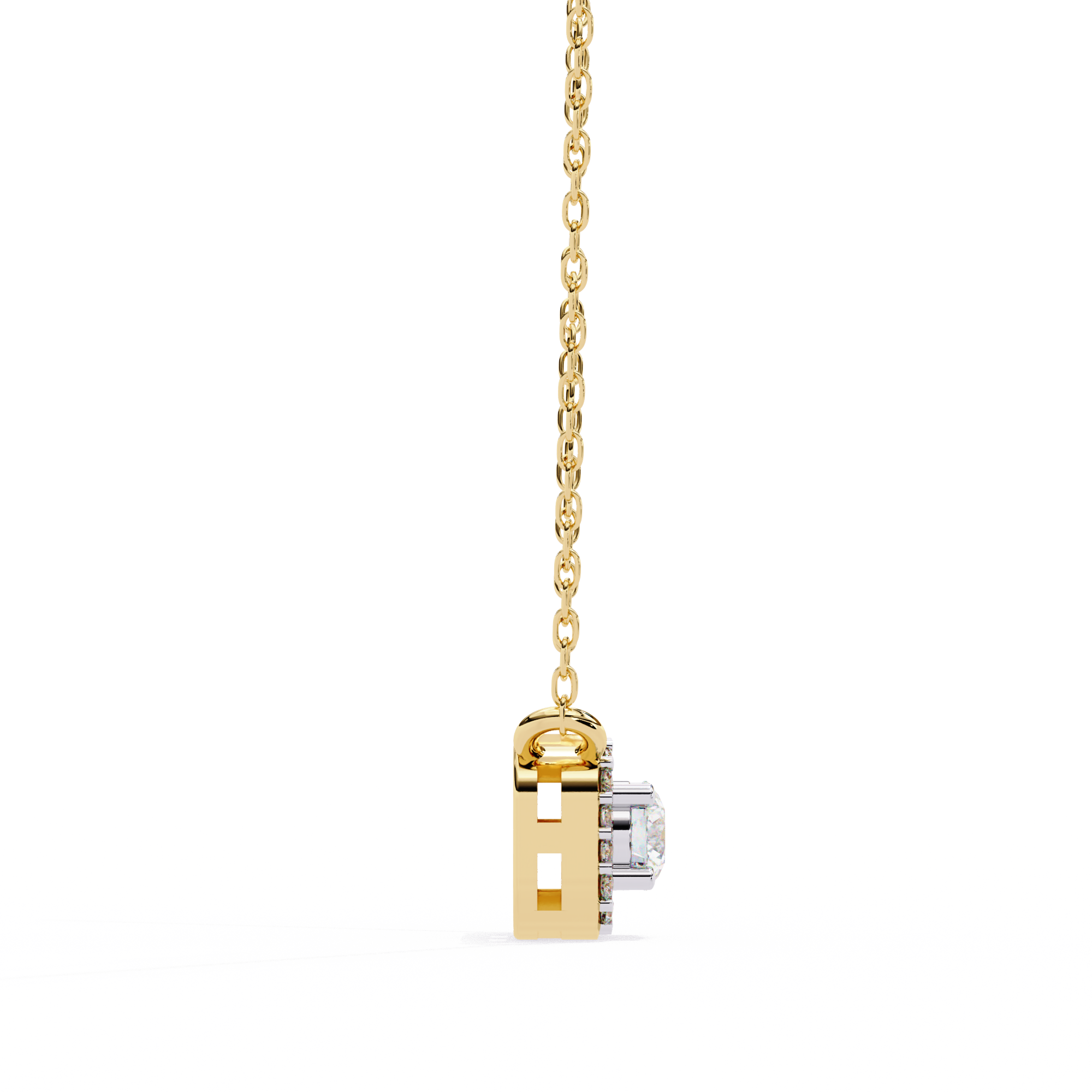 0.30 ct Timeless Halo Pendant 9k