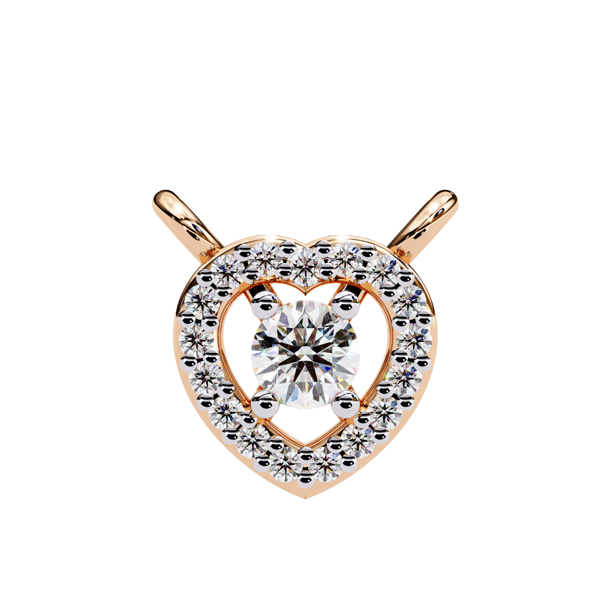 0.07 ct Solstice Beam Pendant 9k