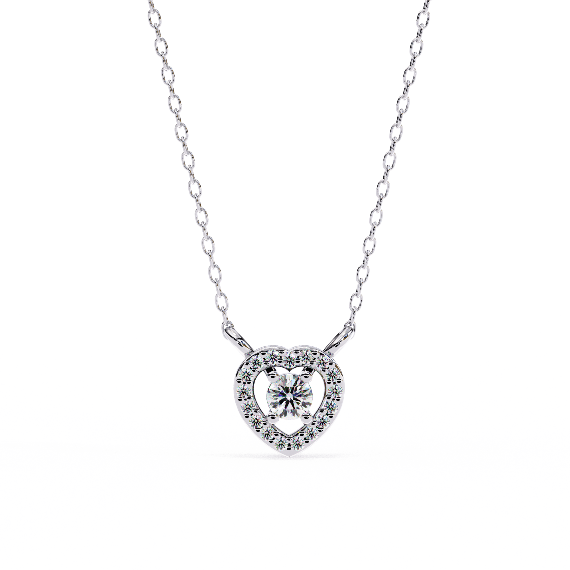 0.07 ct Solstice Beam Pendant 9k