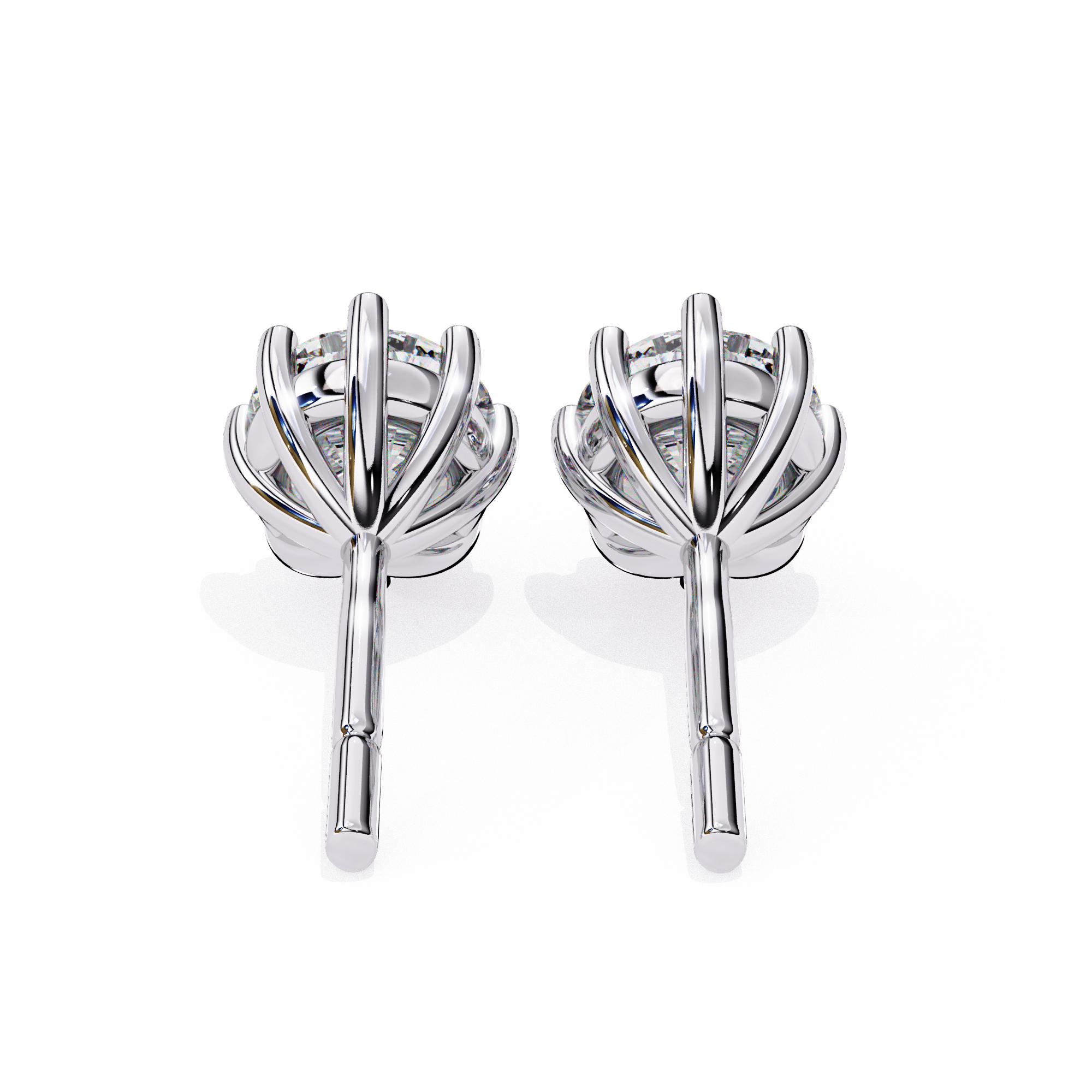 2.57 ct Brilliant Halo Earrings