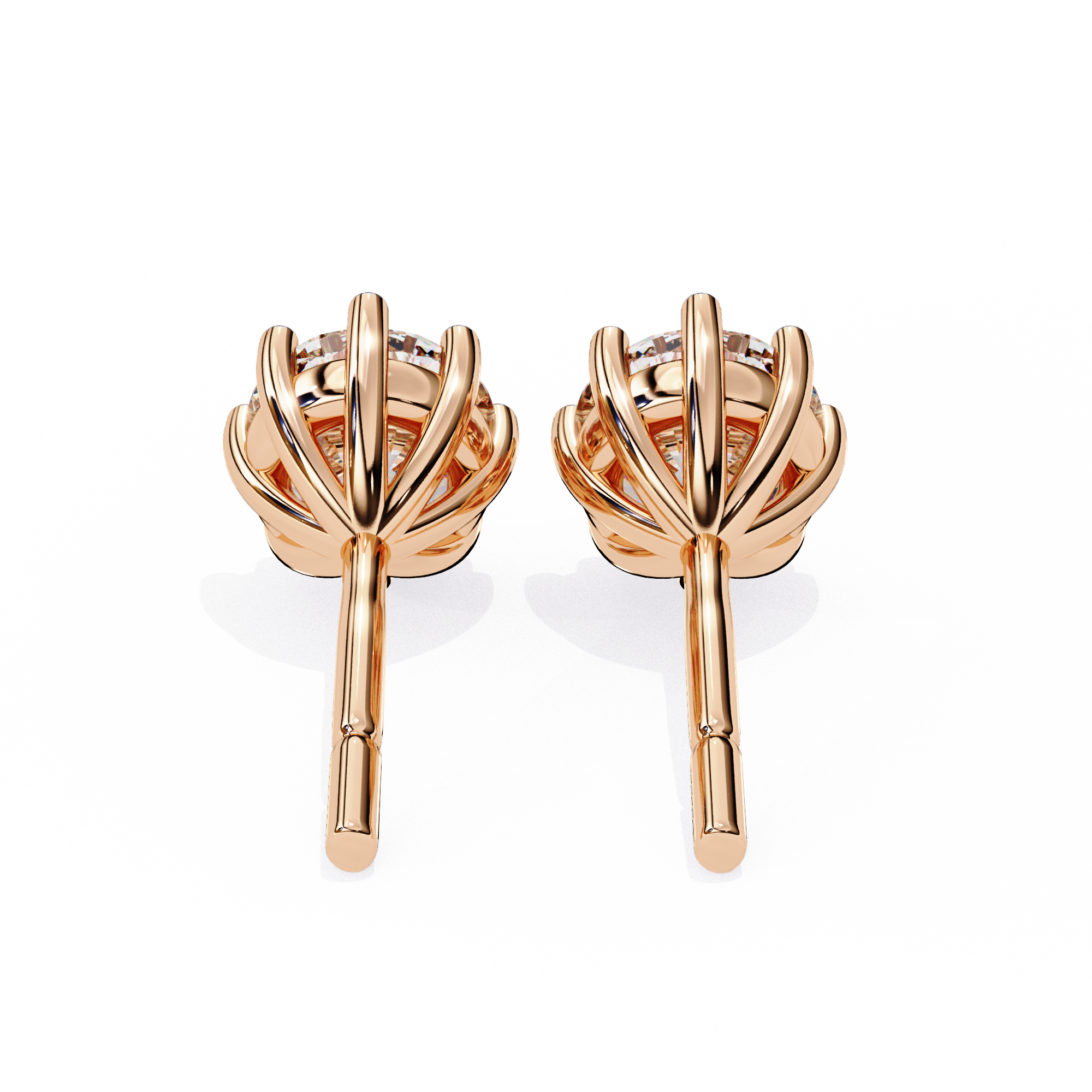 2.57 ct Brilliant Halo Earrings