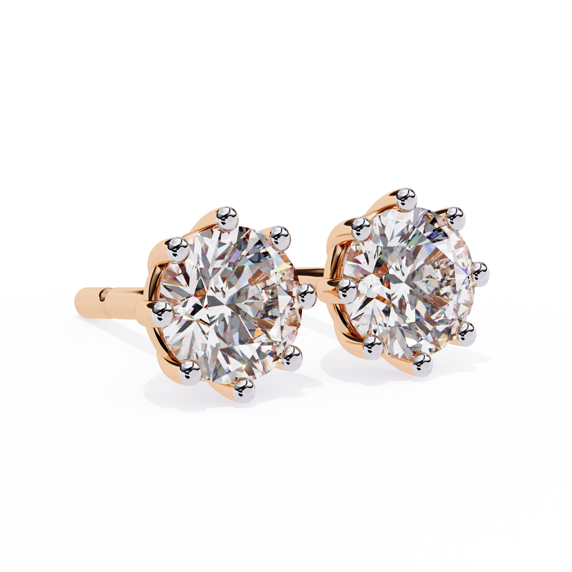 2.57 ct Brilliant Halo Earrings 9k