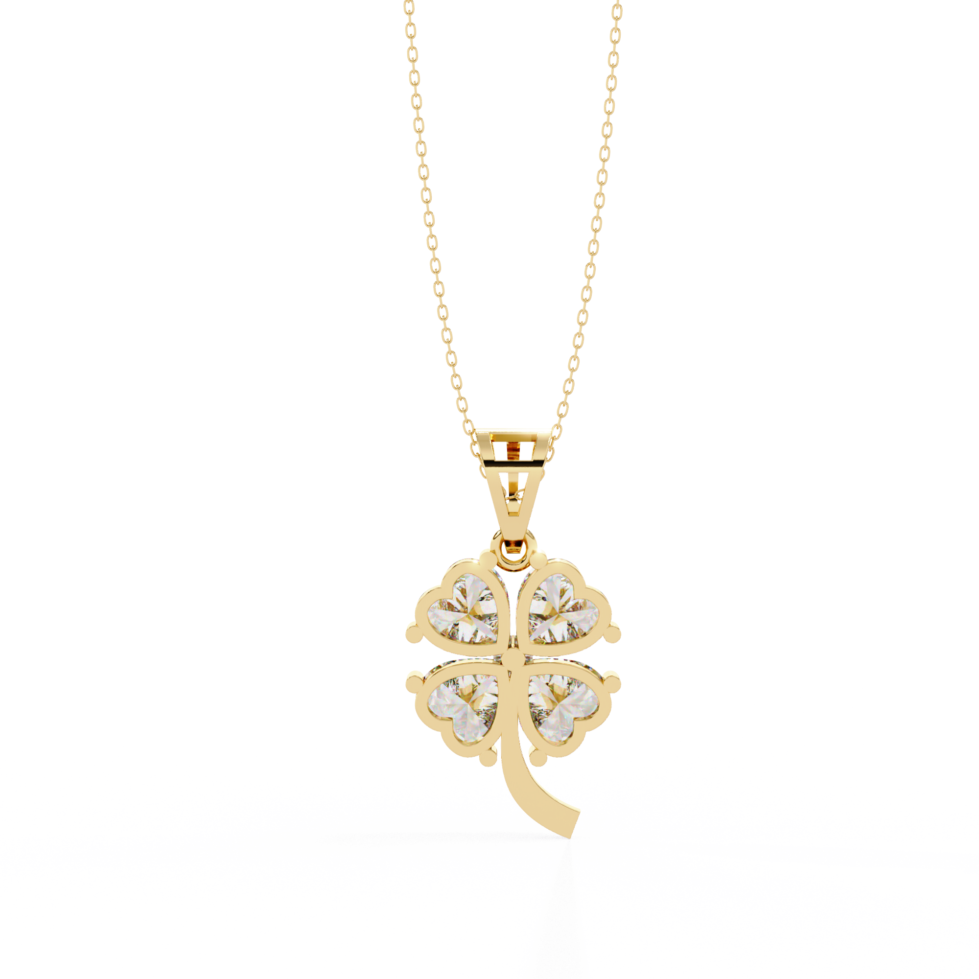 0.61 ct Heart's Embrace Pendant 9k