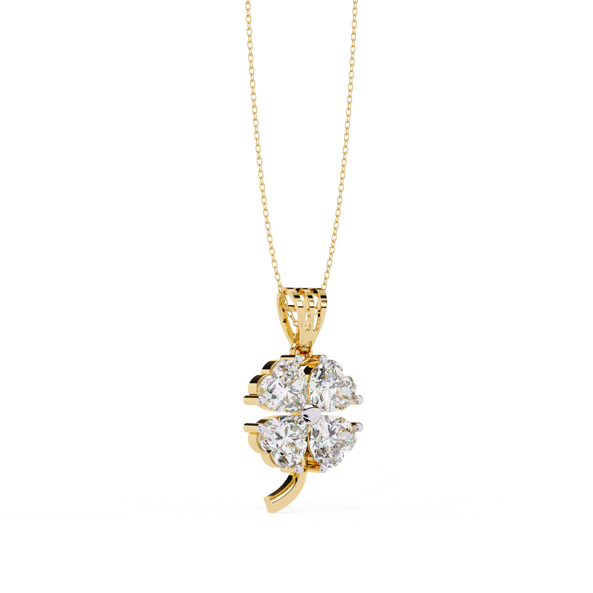0.61 ct Heart's Embrace Pendant 9k