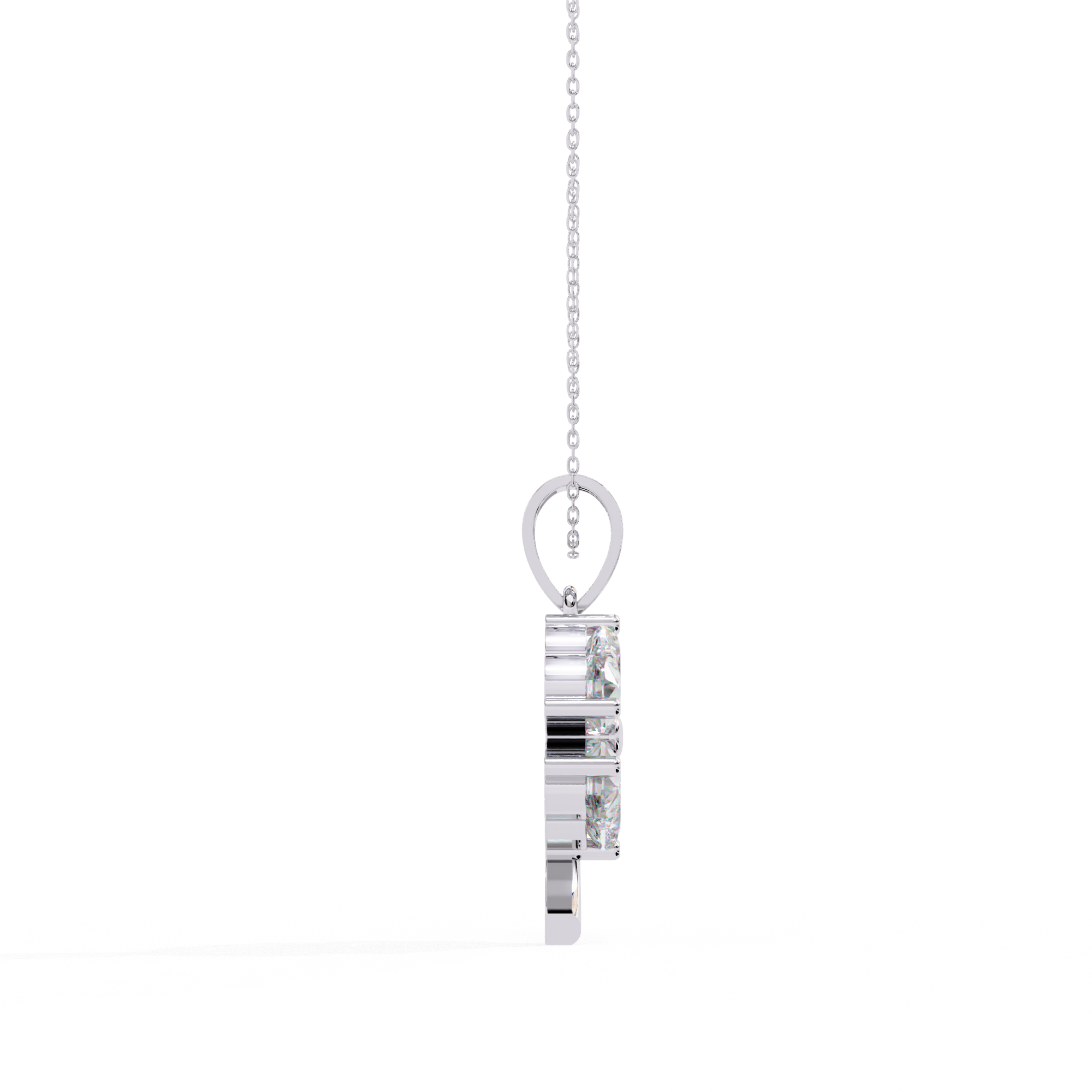 0.61 ct Heart's Embrace Pendant 9k