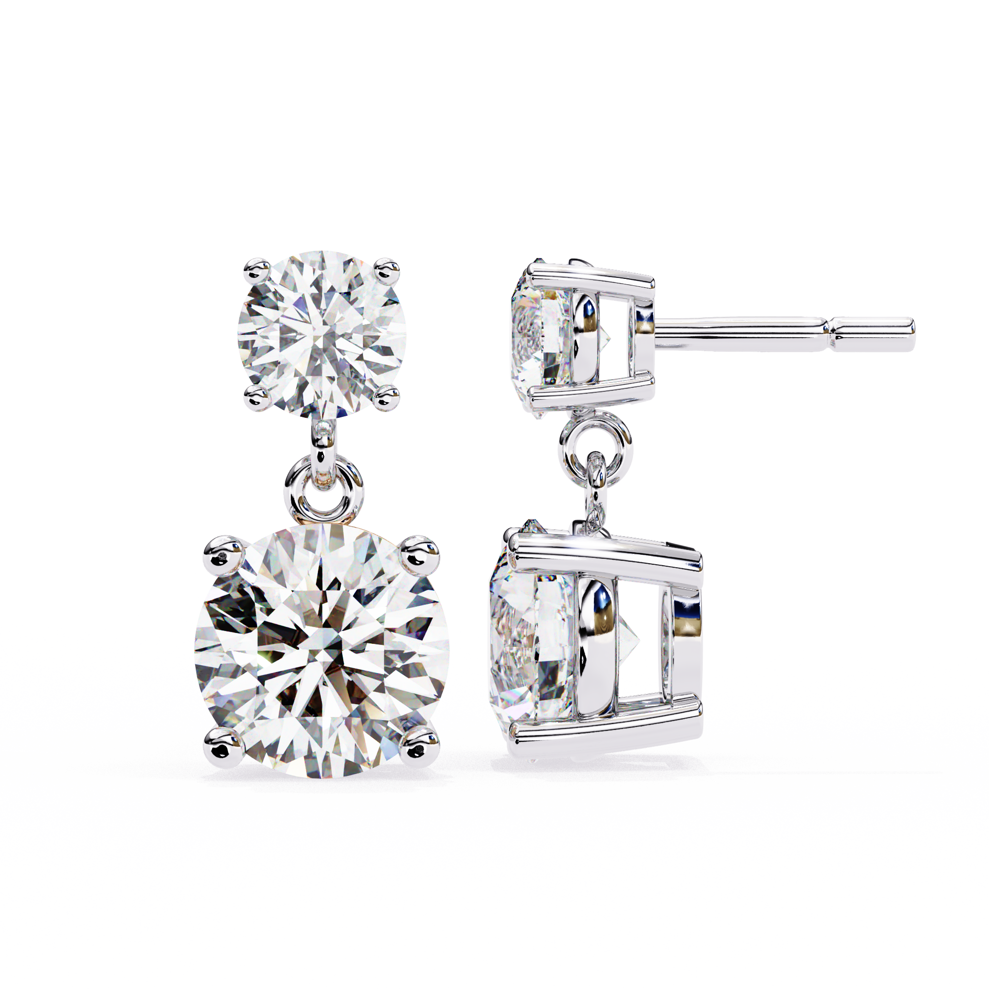 3.73 ct Galactic Majesty Earrings 9k