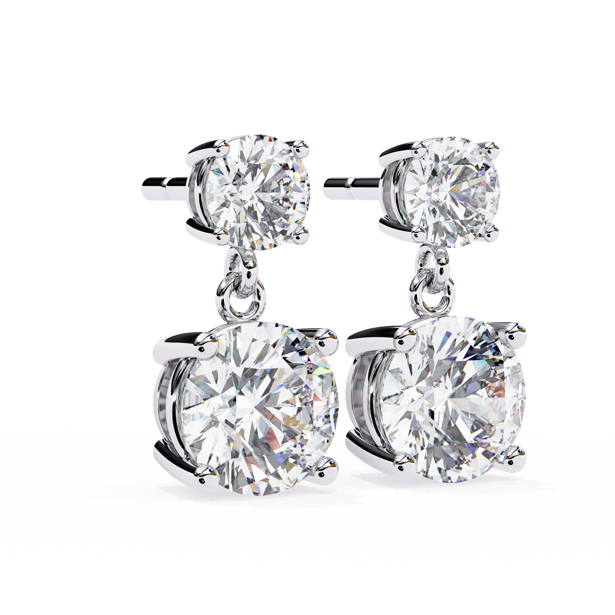 3.73 ct Galactic Majesty Earrings 9k