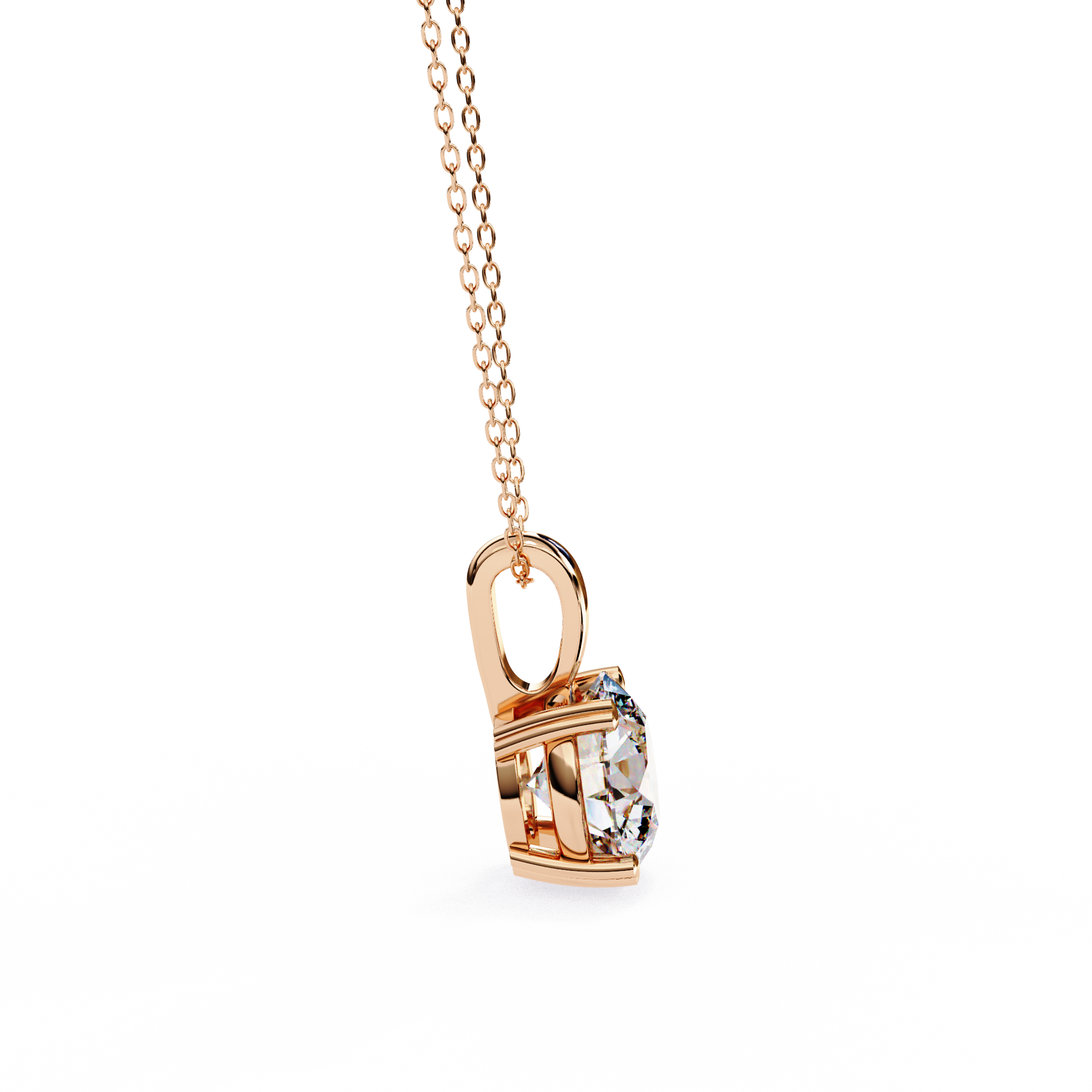 0.08 ct Luminous Sphere Pendant 9k
