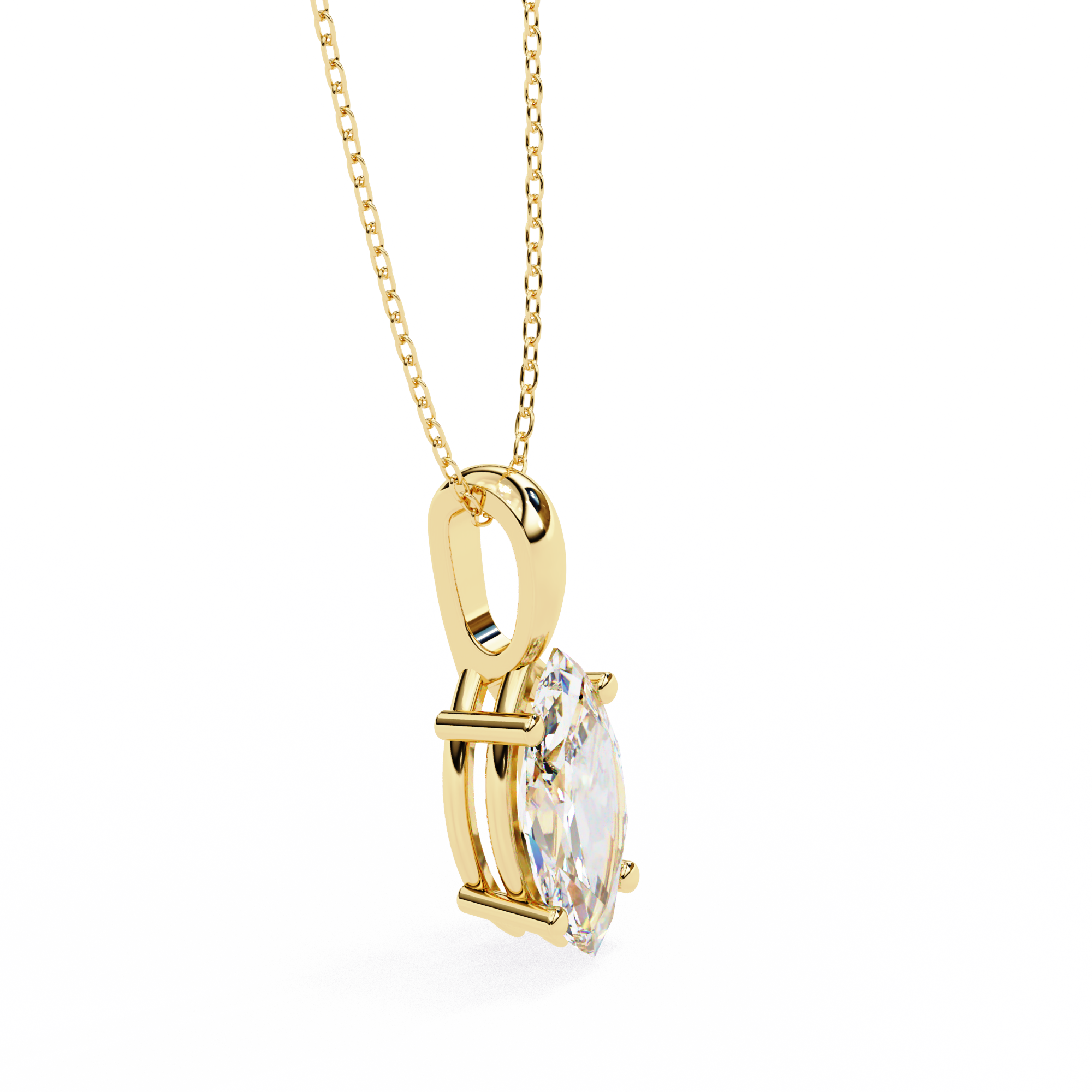 0.93 ct Luminous Drift Pendant 9k
