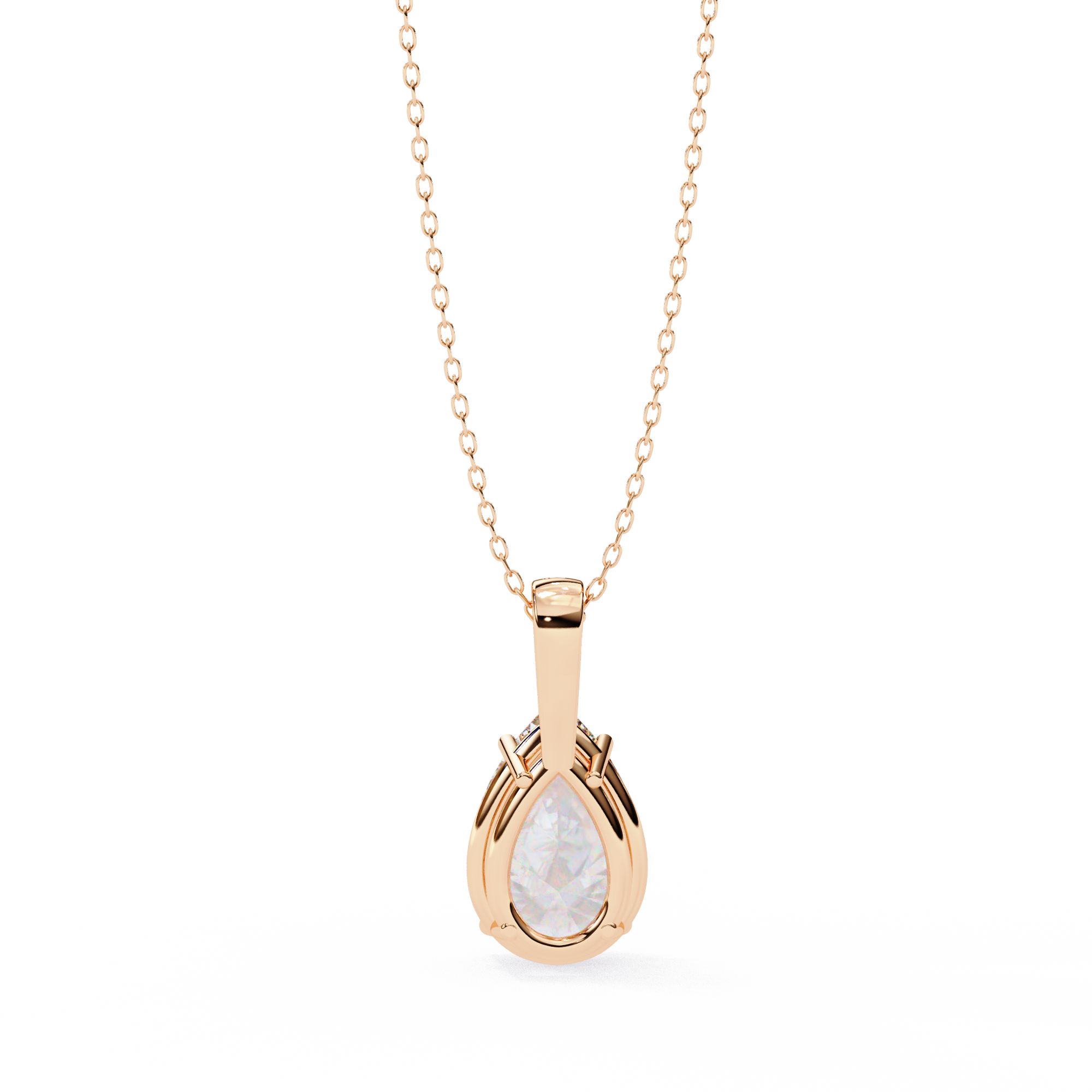 2.06 ct Radiant Dewdrop Pendant