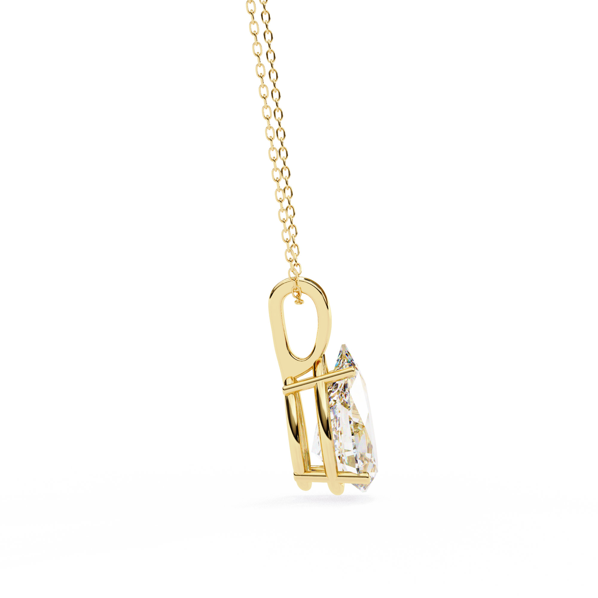 2.06 ct Radiant Dewdrop Pendant
