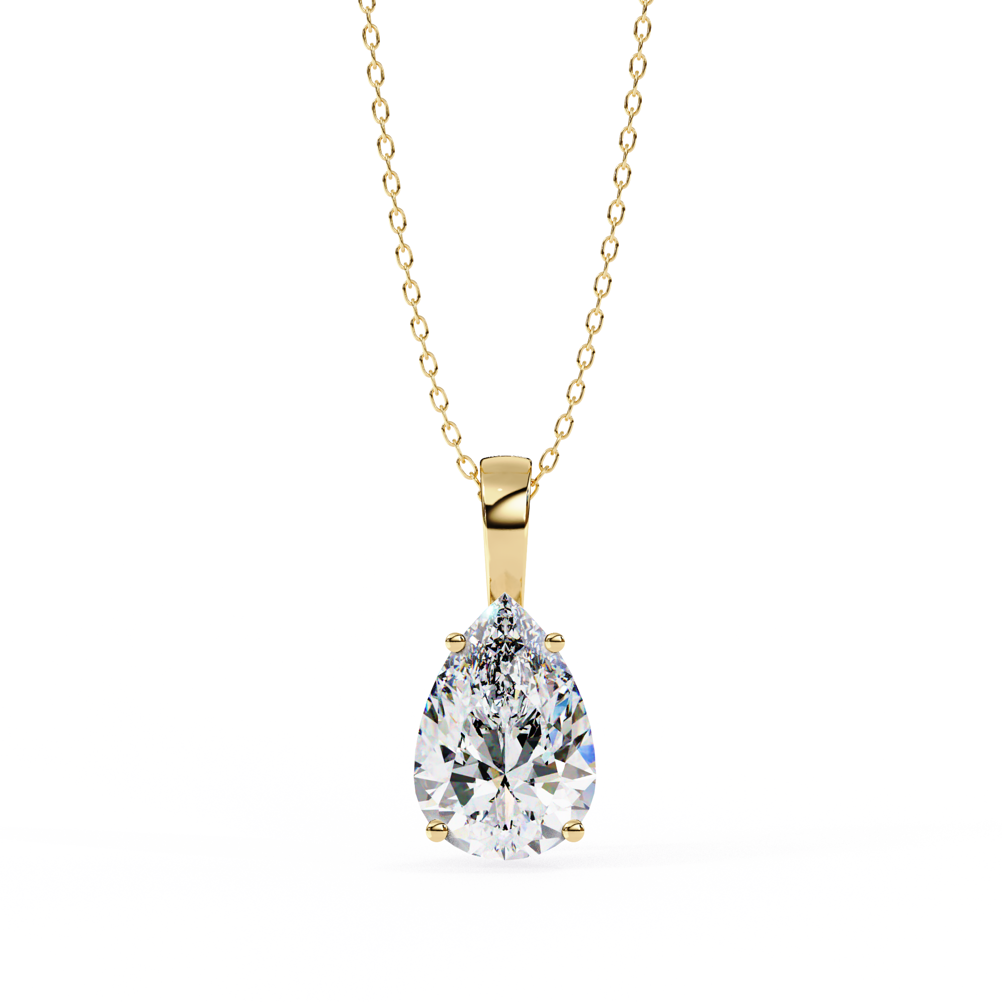 2.06 ct Radiant Dewdrop Pendant