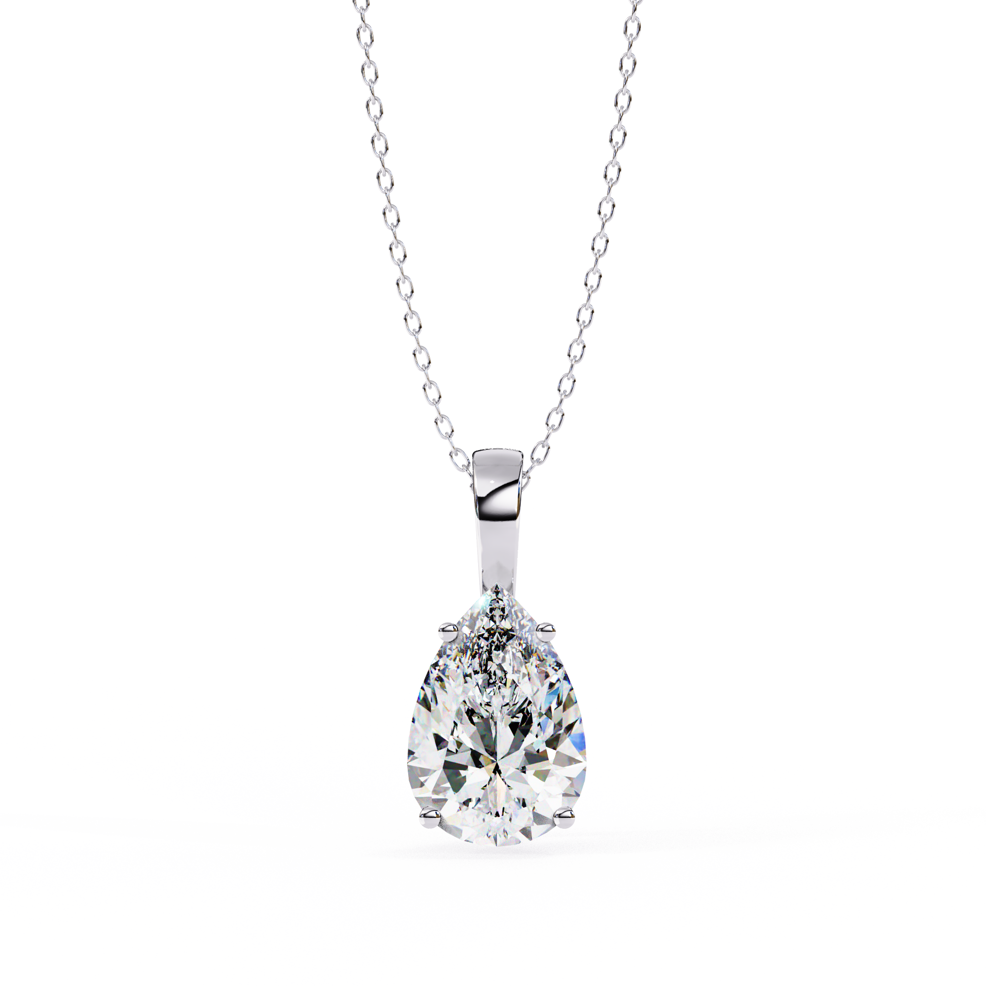 2.06 ct Radiant Dewdrop Pendant