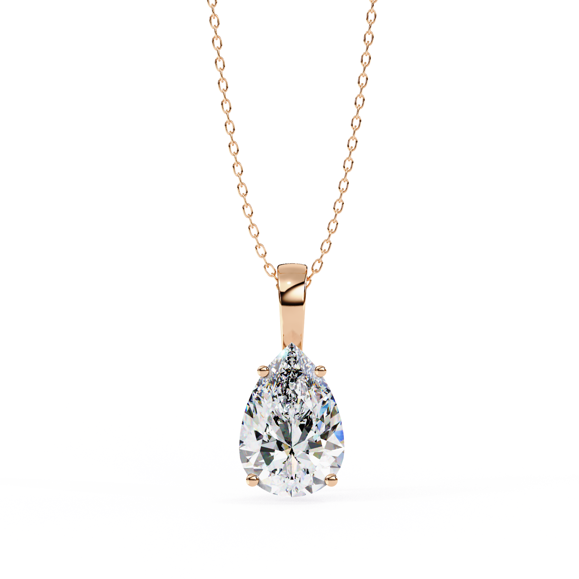 2.06 ct Radiant Dewdrop Pendant