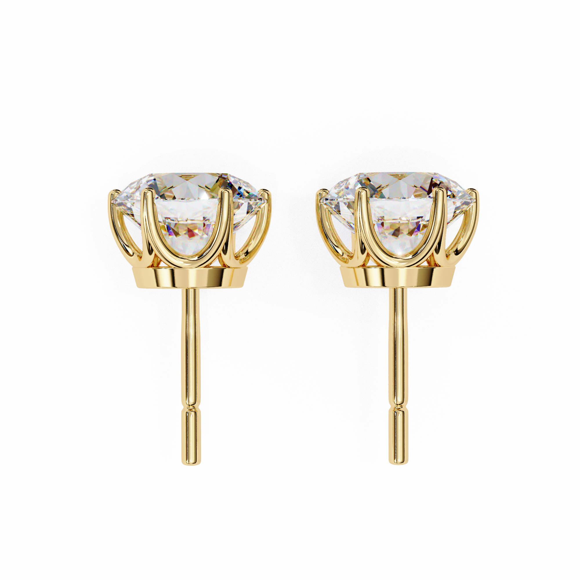 2.57 ct Radiant Elegance Earrings 9k