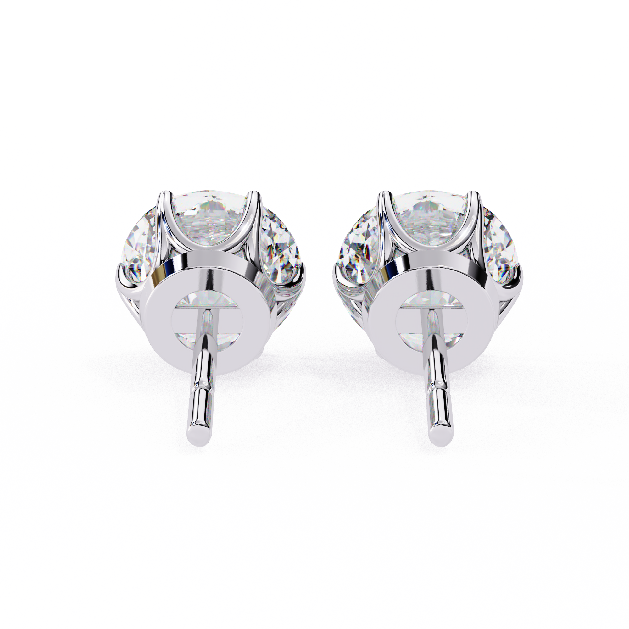 2.57 ct Radiant Elegance Earrings 9k
