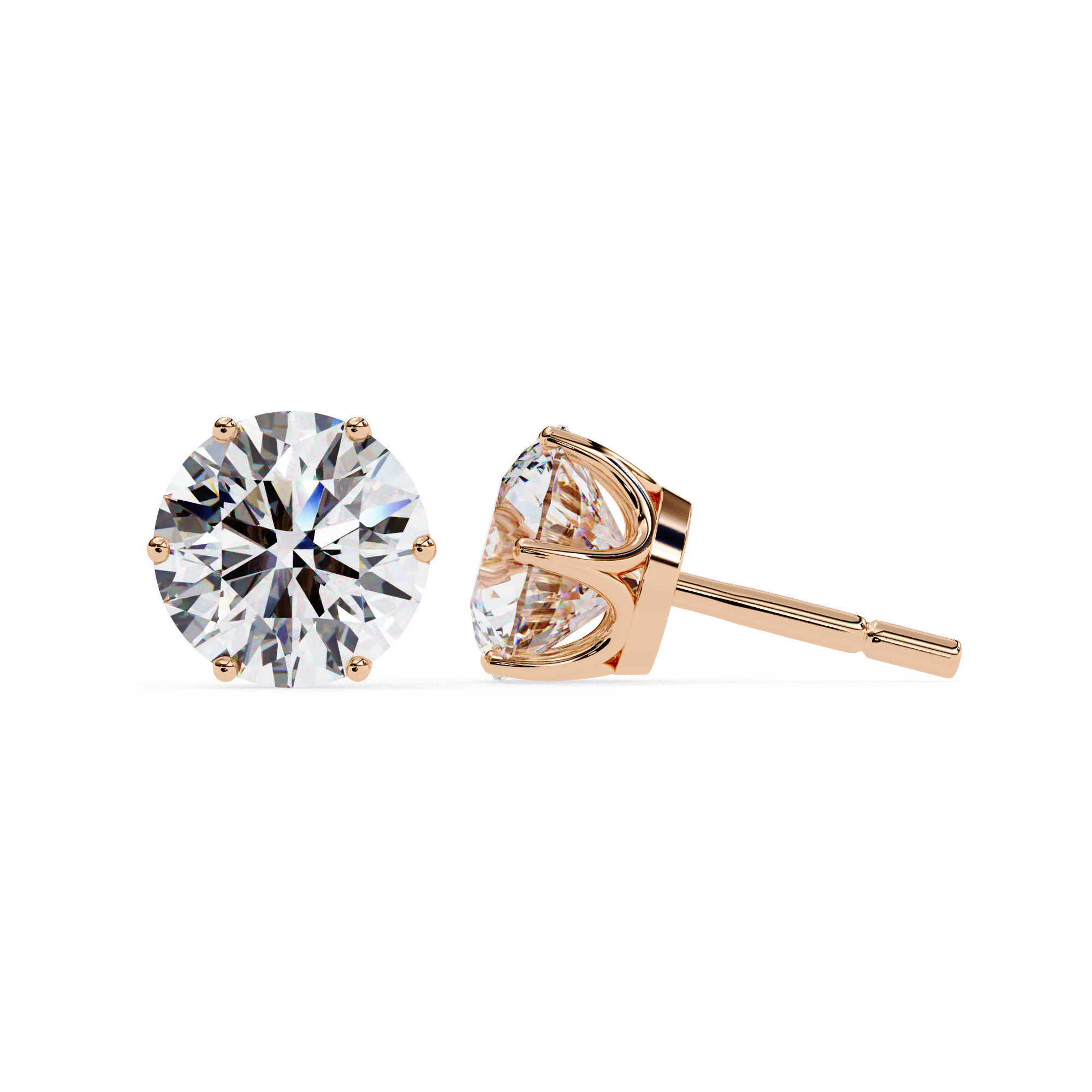 2.57 ct Radiant Elegance Earrings 9k