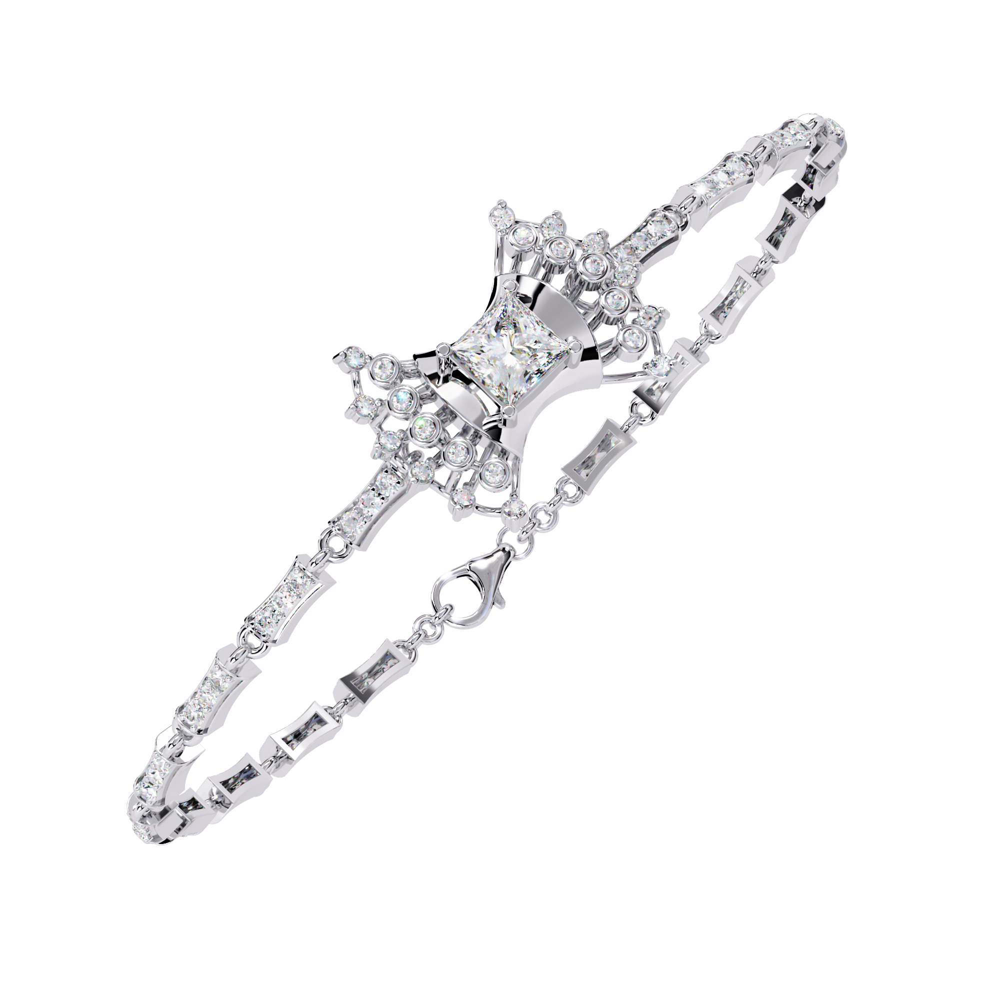 1.65 CT REGENT TRIO BRACELET 9k