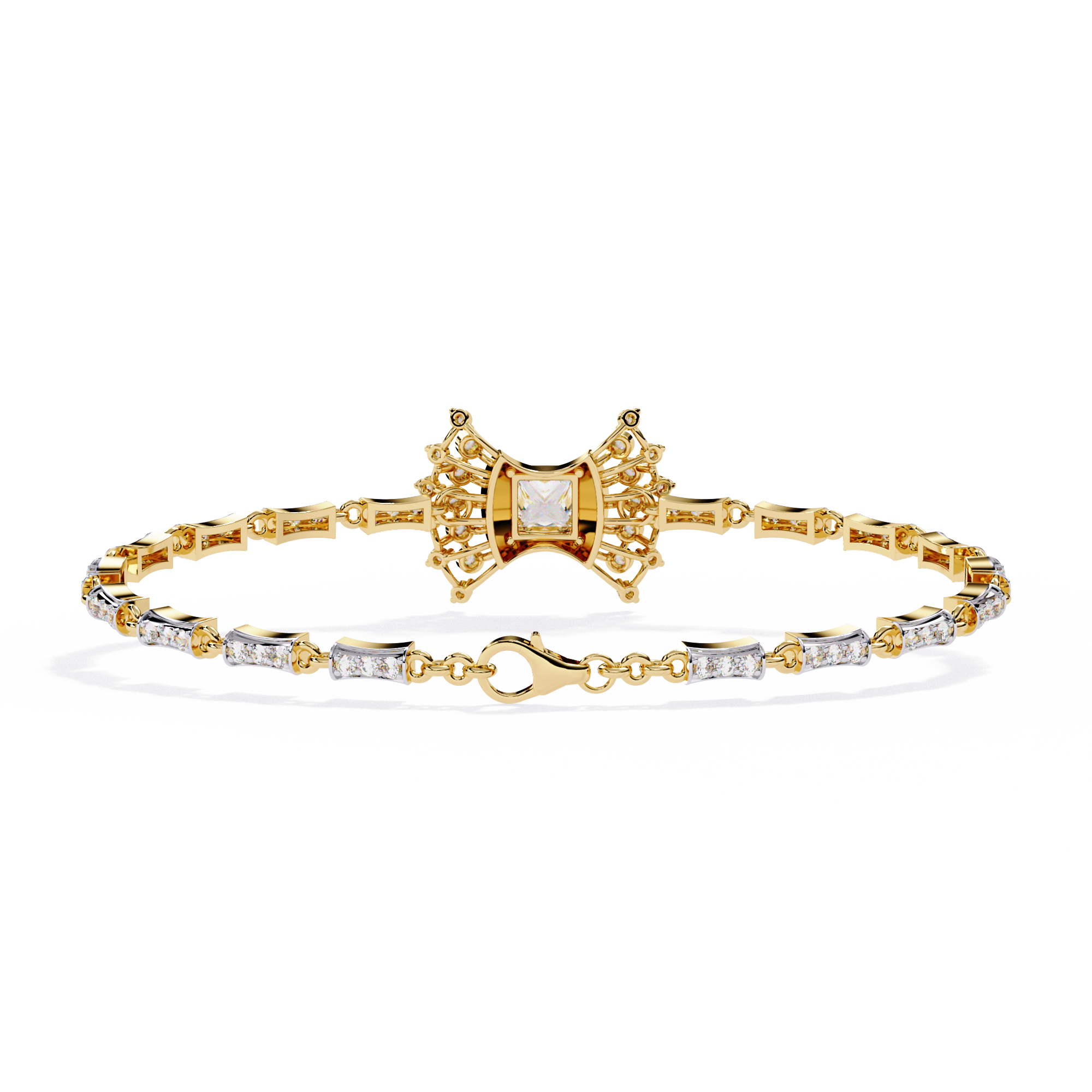 1.65 CT REGENT TRIO BRACELET 9k