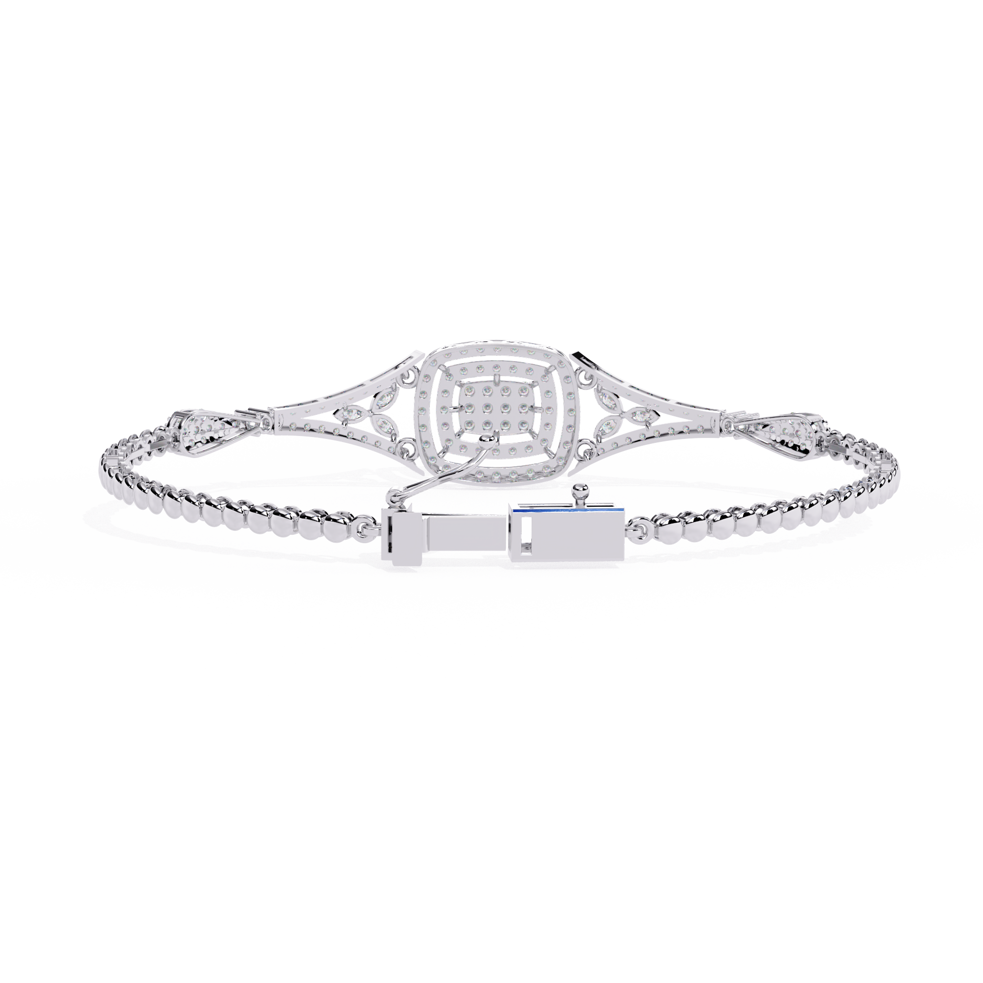 1.06 CT REGAL HALO BRACELET 18K