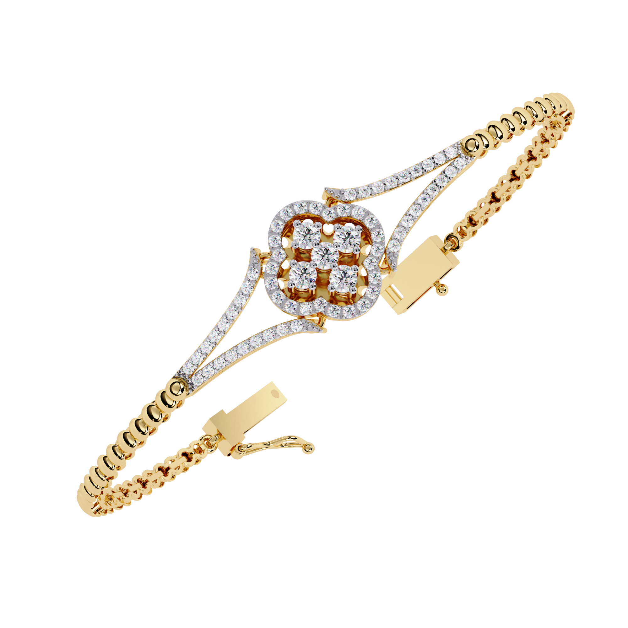 0.49 CT BLOOM SPARK BRACELET 18K