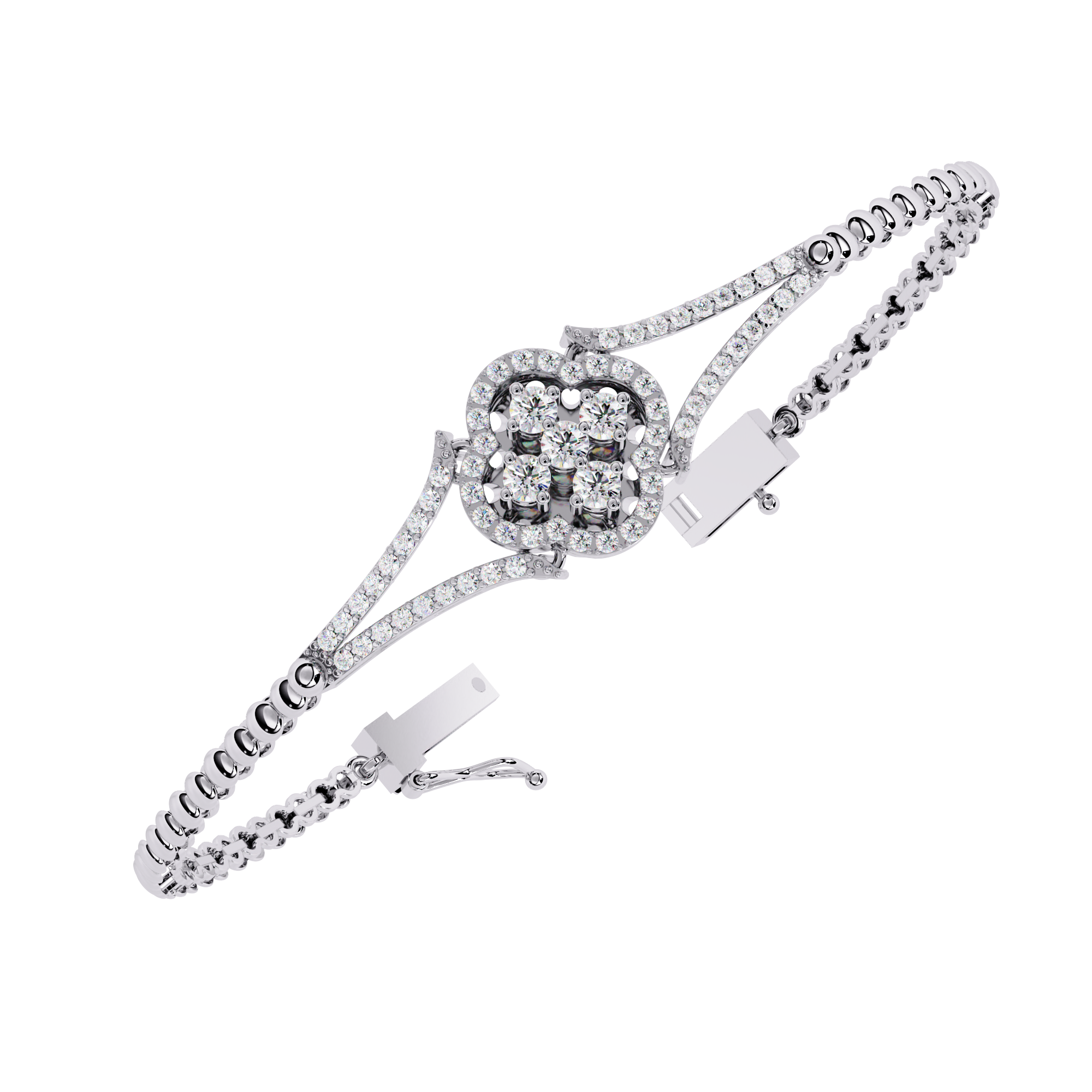 0.49 CT BLOOM SPARK BRACELET 18K