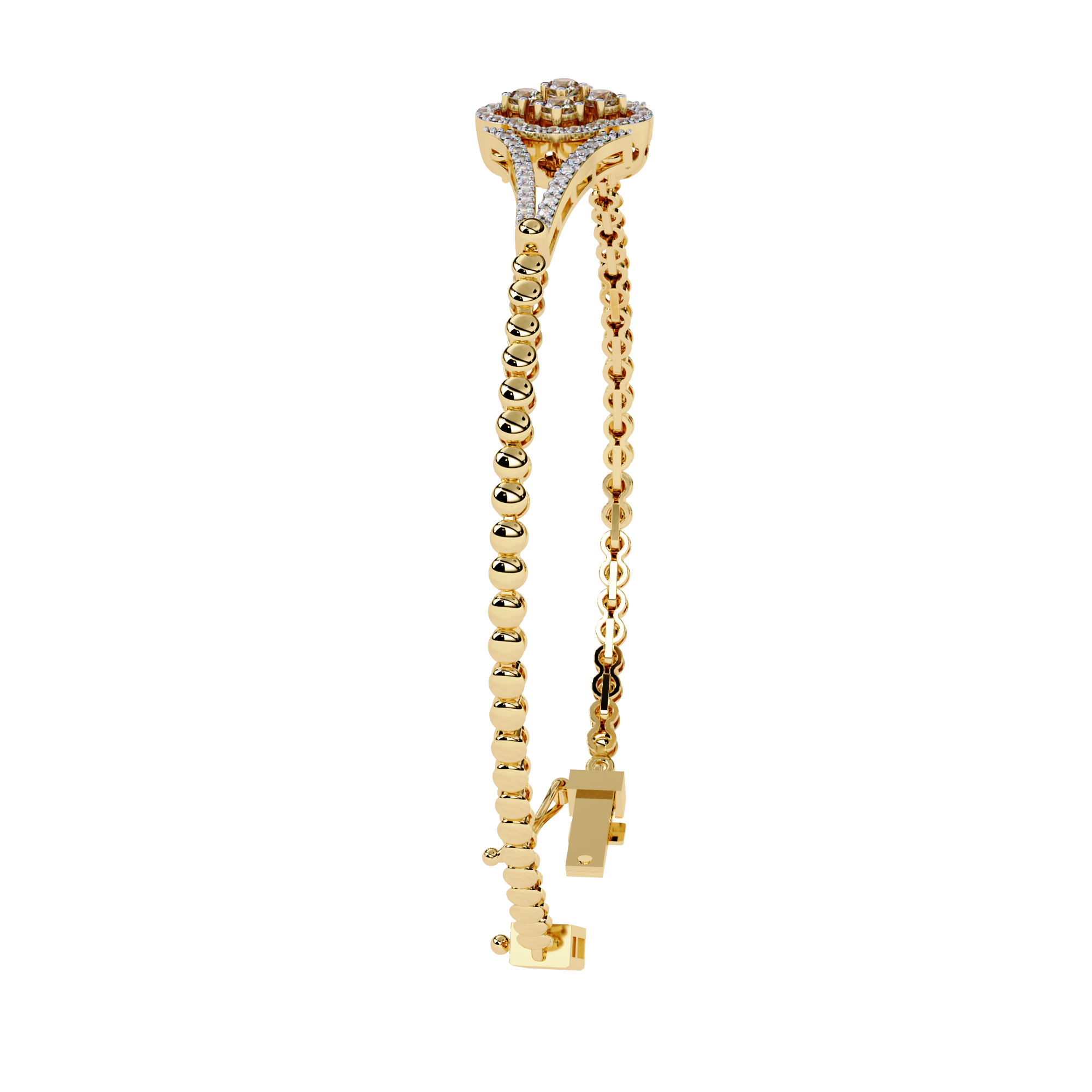 0.49 CT BLOOM SPARK BRACELET 18K