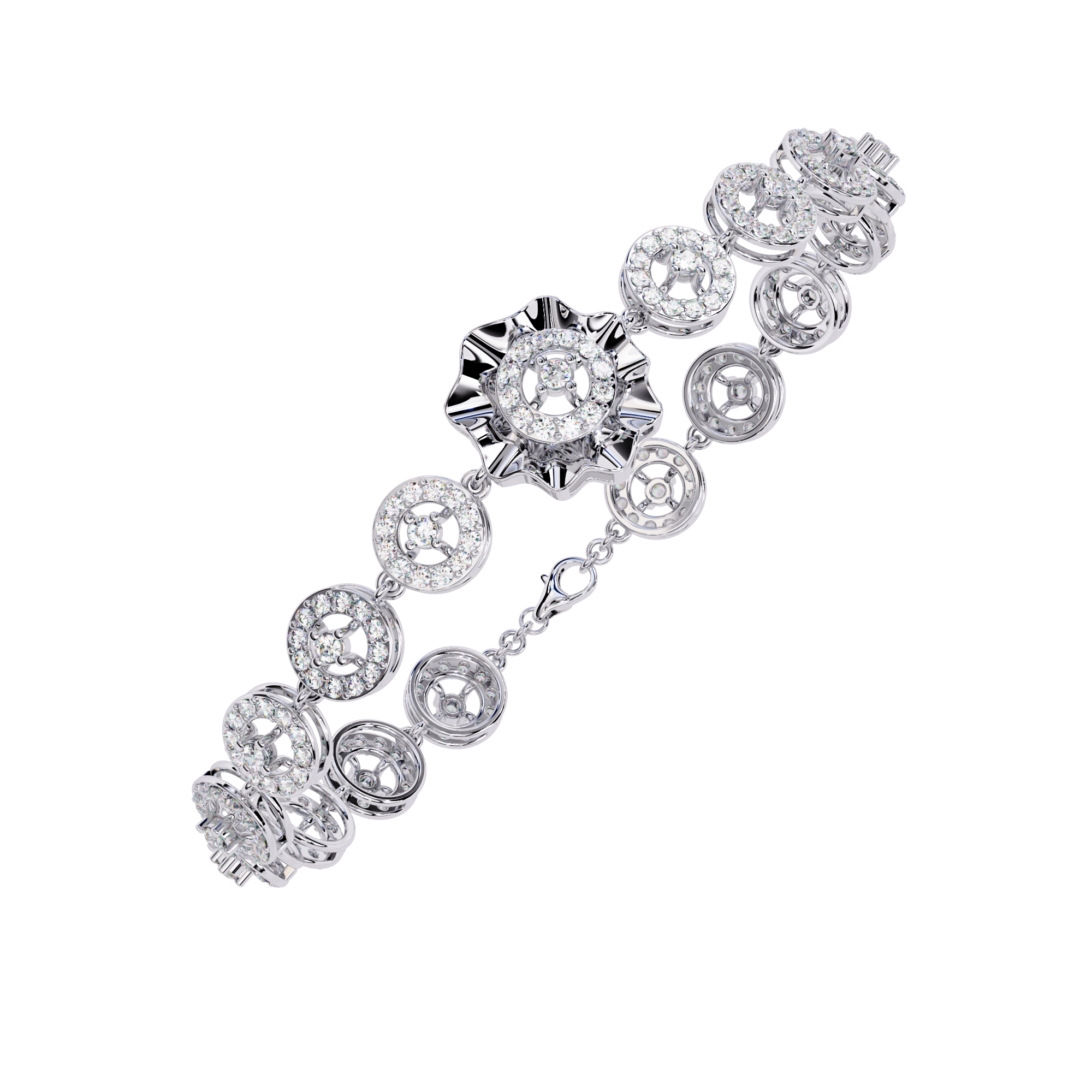 2.16 CT ROSETTE ENCHANT BRACELET