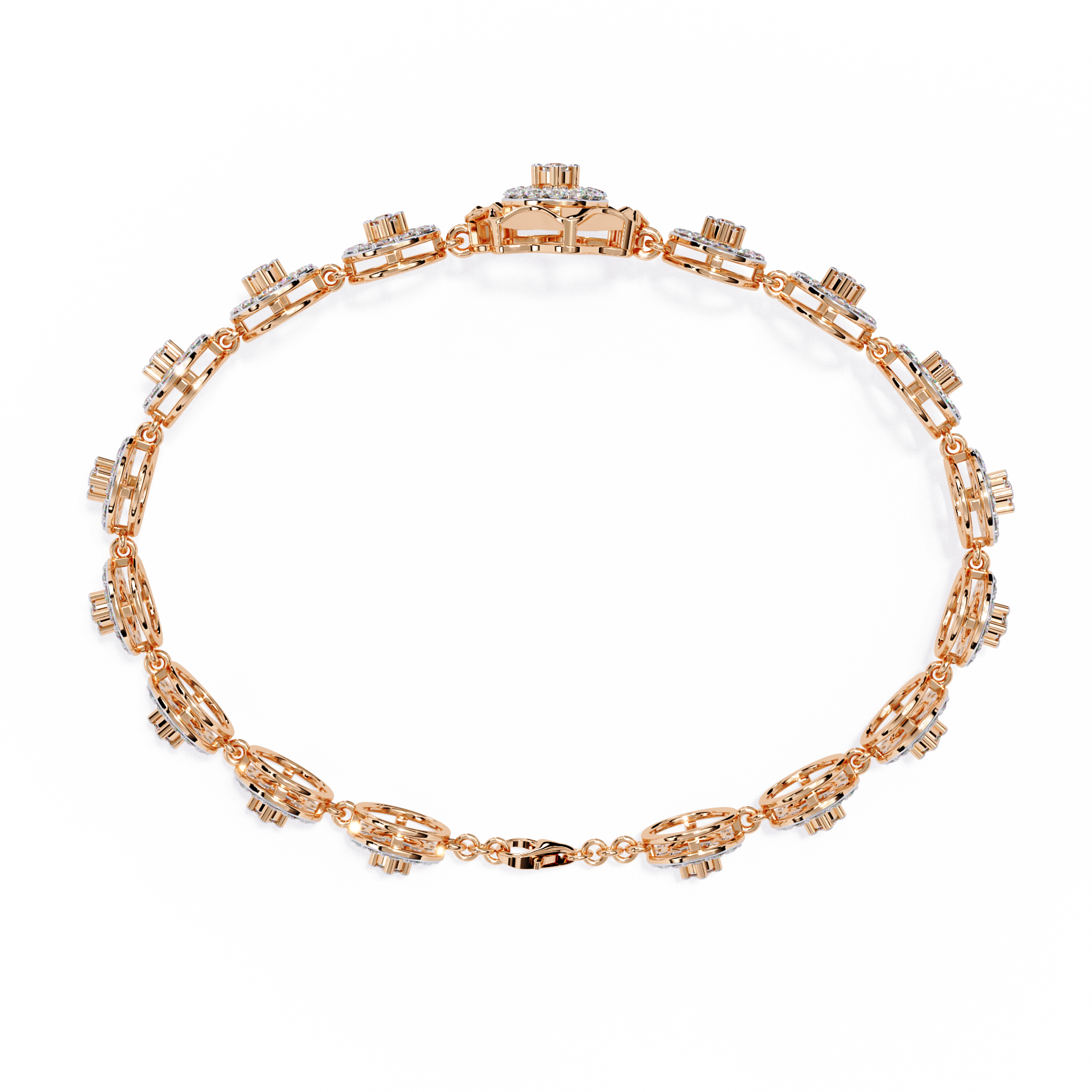 2.16 CT ROSETTE ENCHANT BRACELET