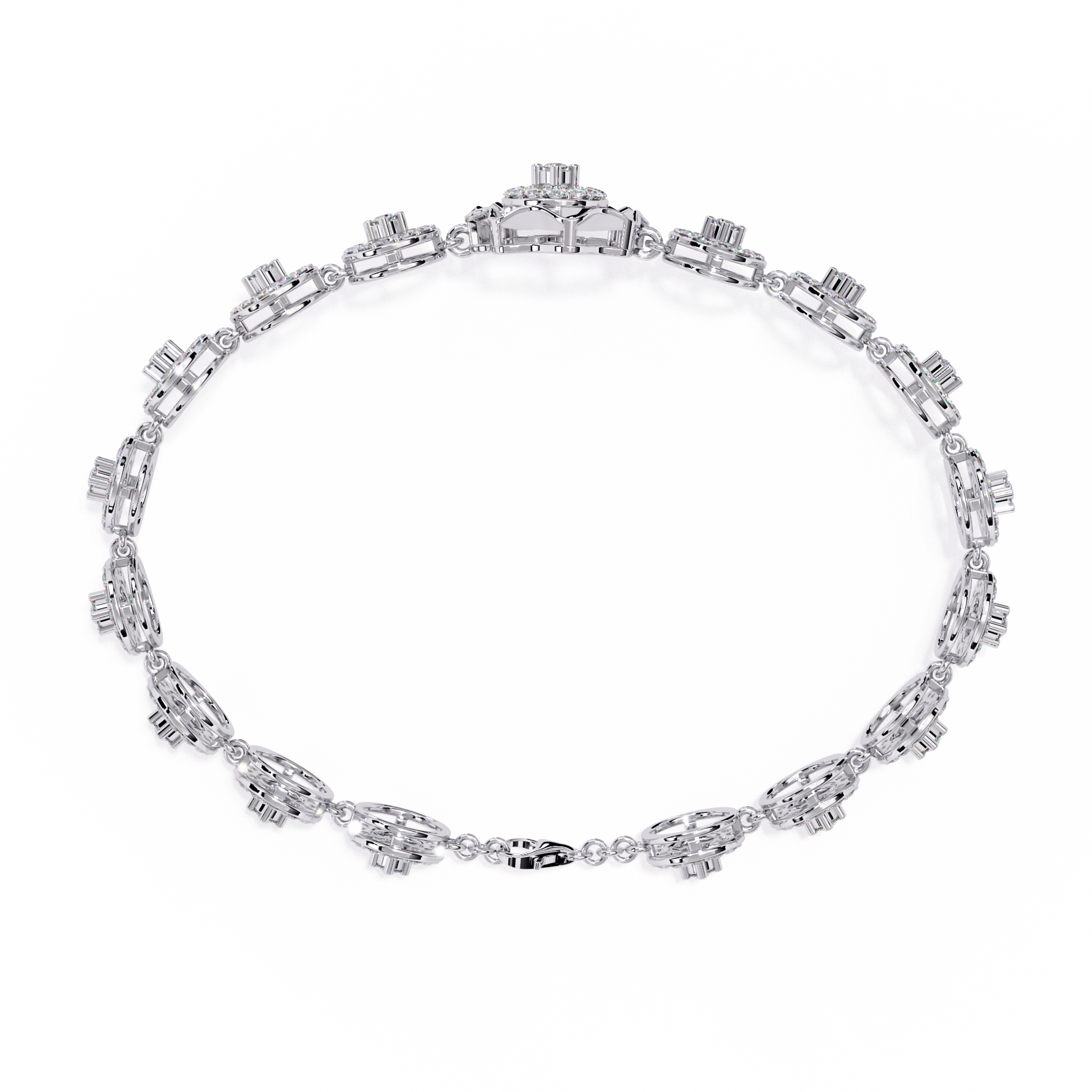 2.16 CT ROSETTE ENCHANT BRACELET