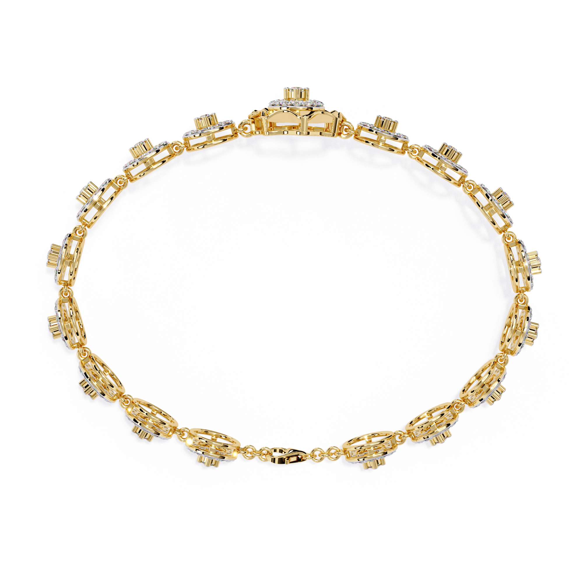2.16 CT ROSETTE ENCHANT BRACELET