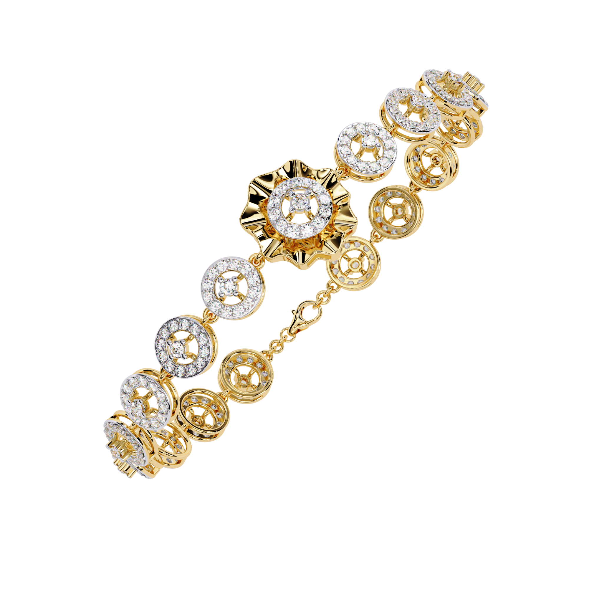 2.16 CT ROSETTE ENCHANT BRACELET