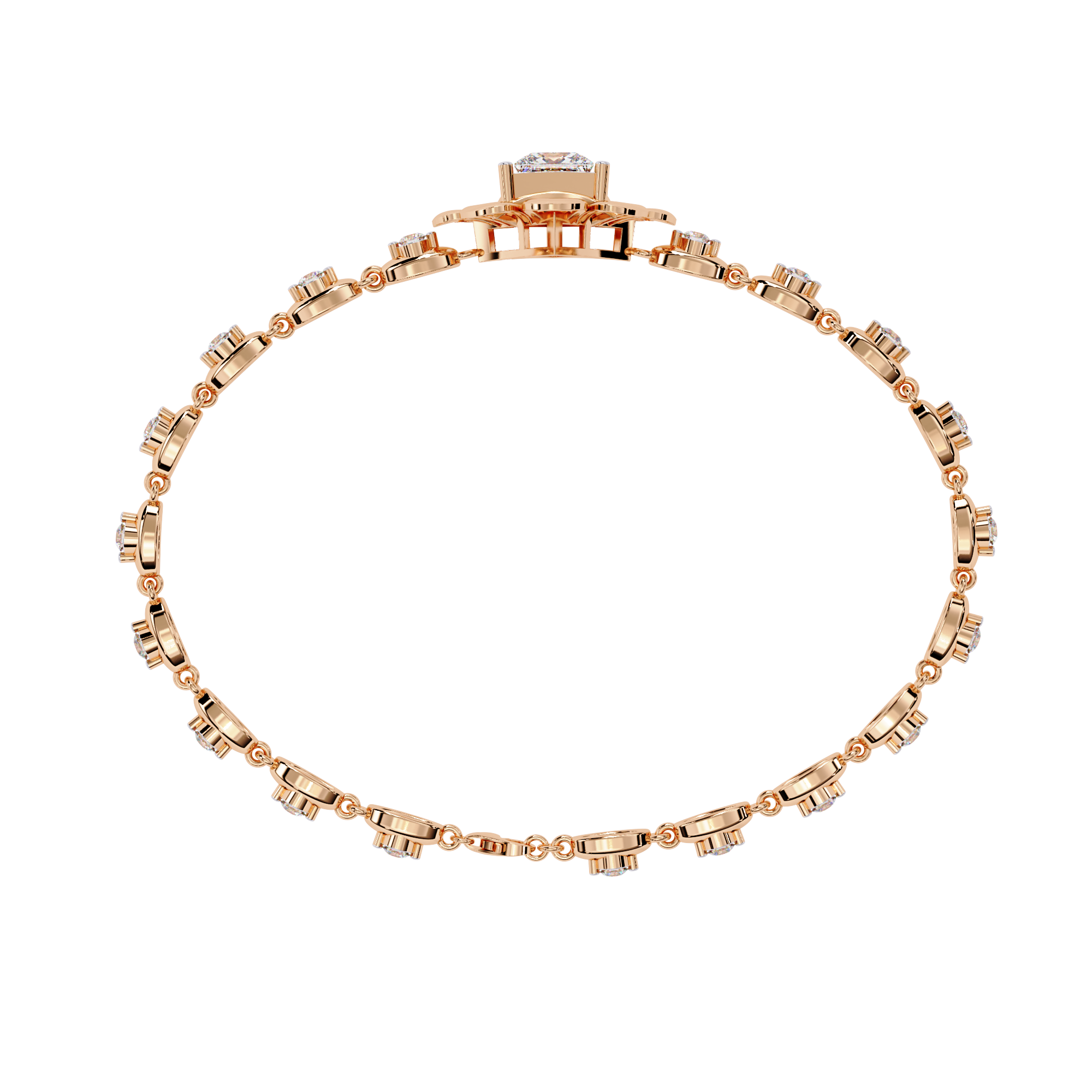 2.11 CT ROSÉ EMBLEM BRACELET