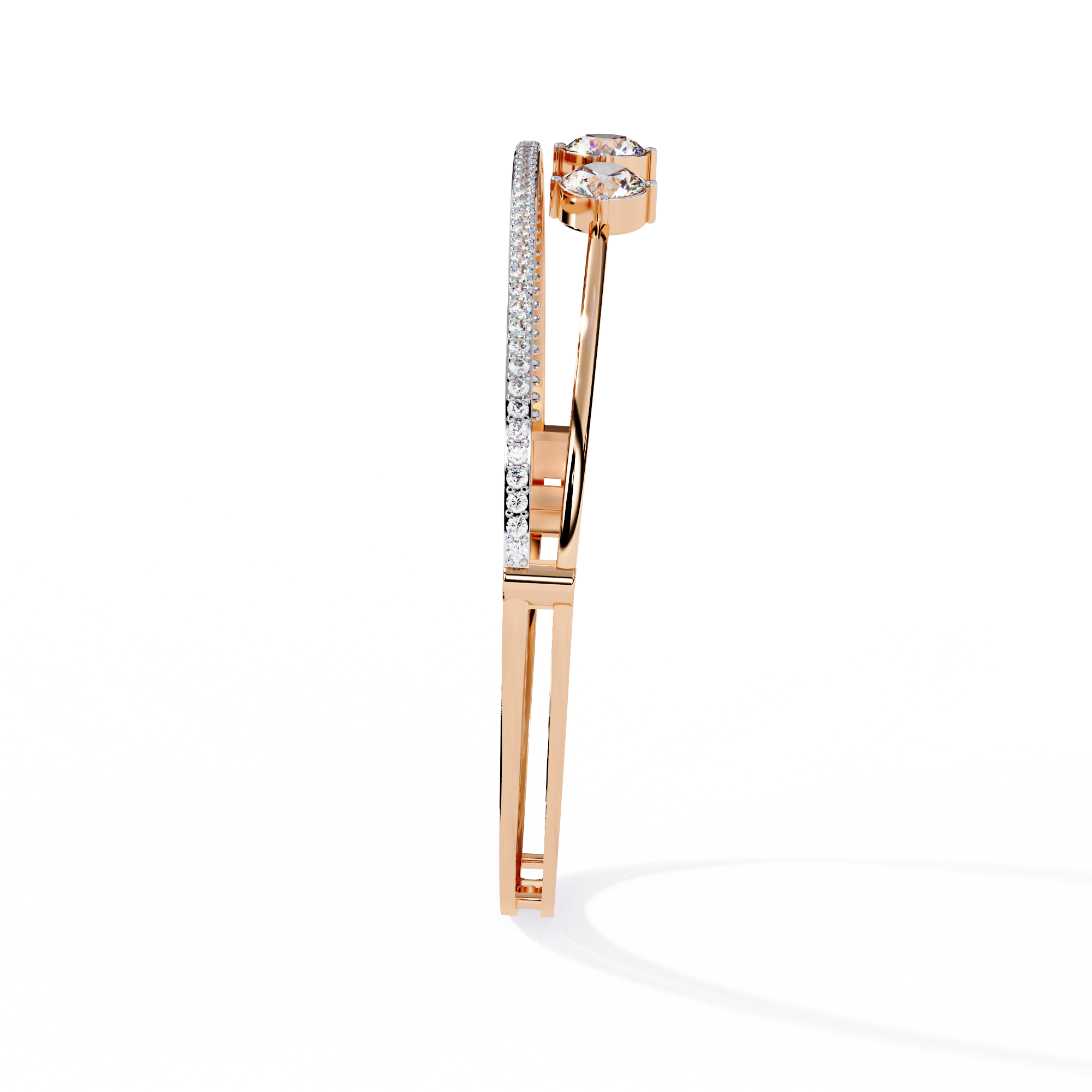 2.32 CT CASCADE LINEAR BRACELET 18K