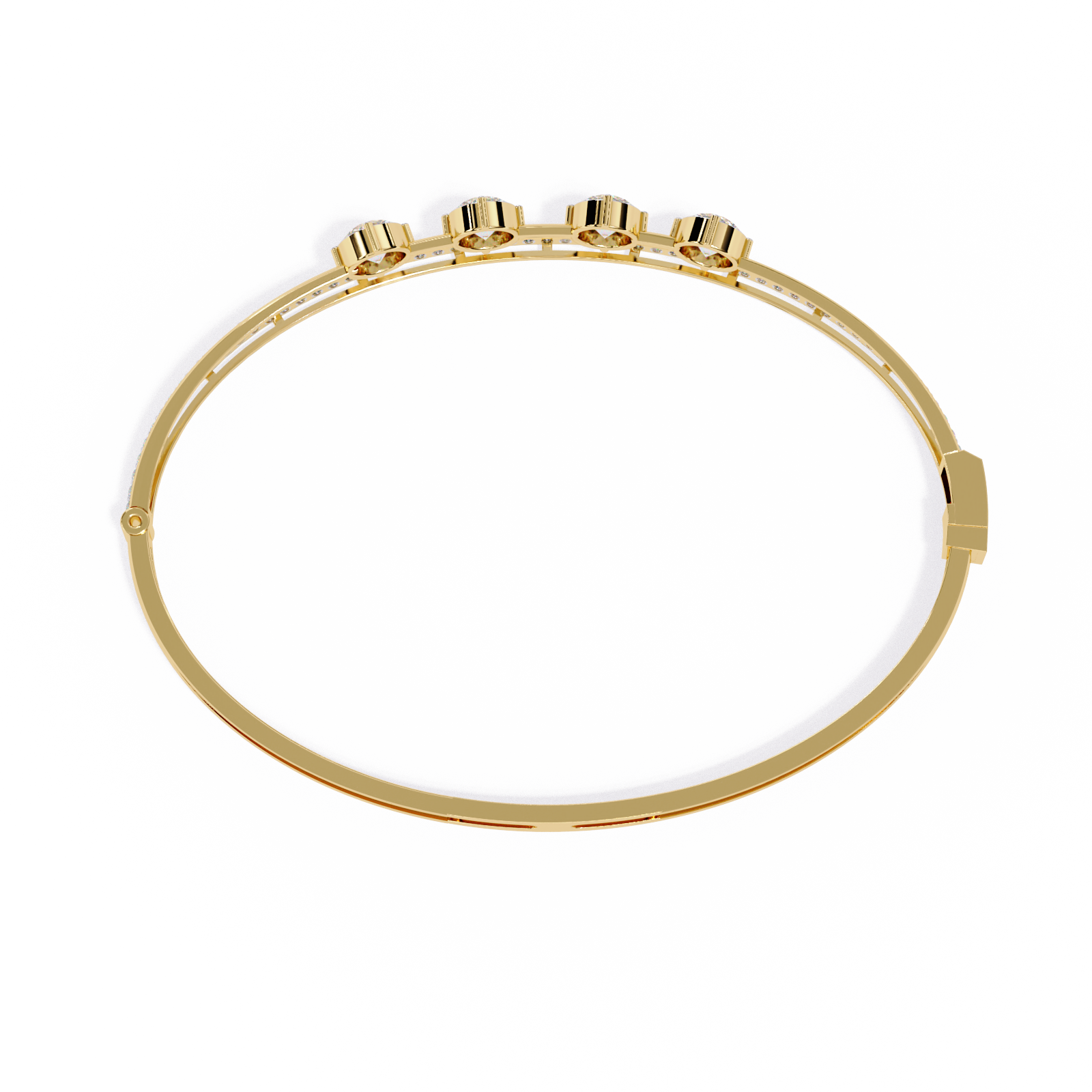 2.32 CT CASCADE LINEAR BRACELET 18K