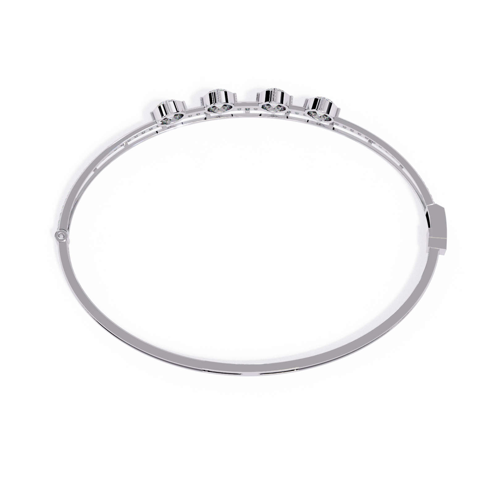 2.32 CT CASCADE LINEAR BRACELET 18K