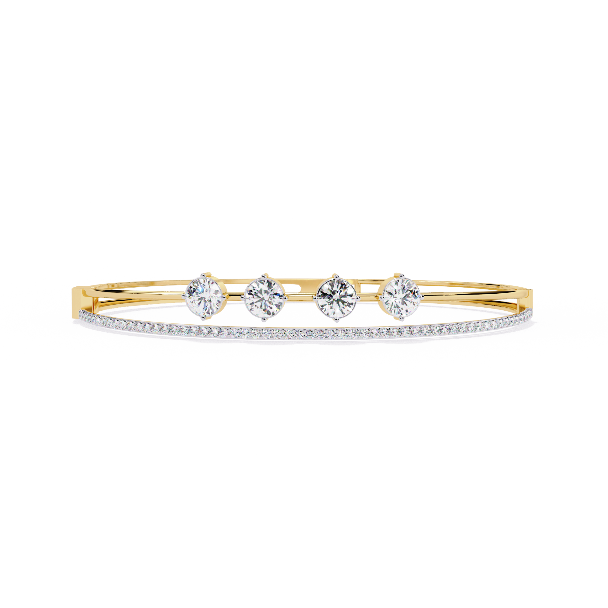 2.32 CT CASCADE LINEAR BRACELET 18K