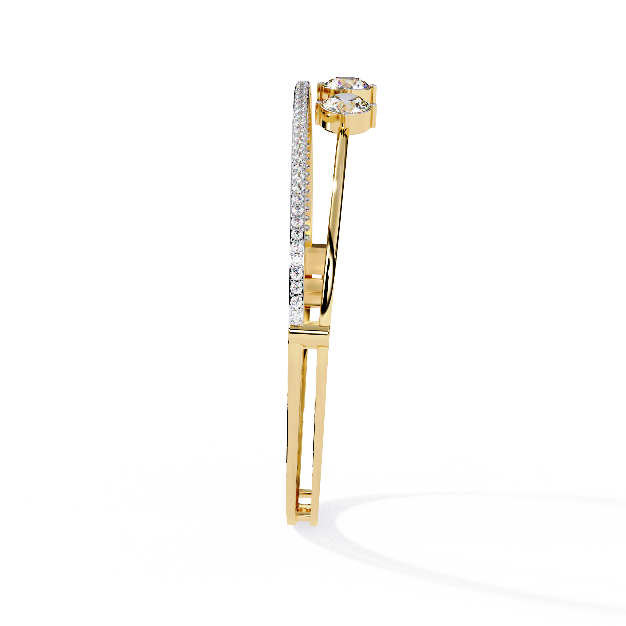 2.32 CT CASCADE LINEAR BRACELET 18K