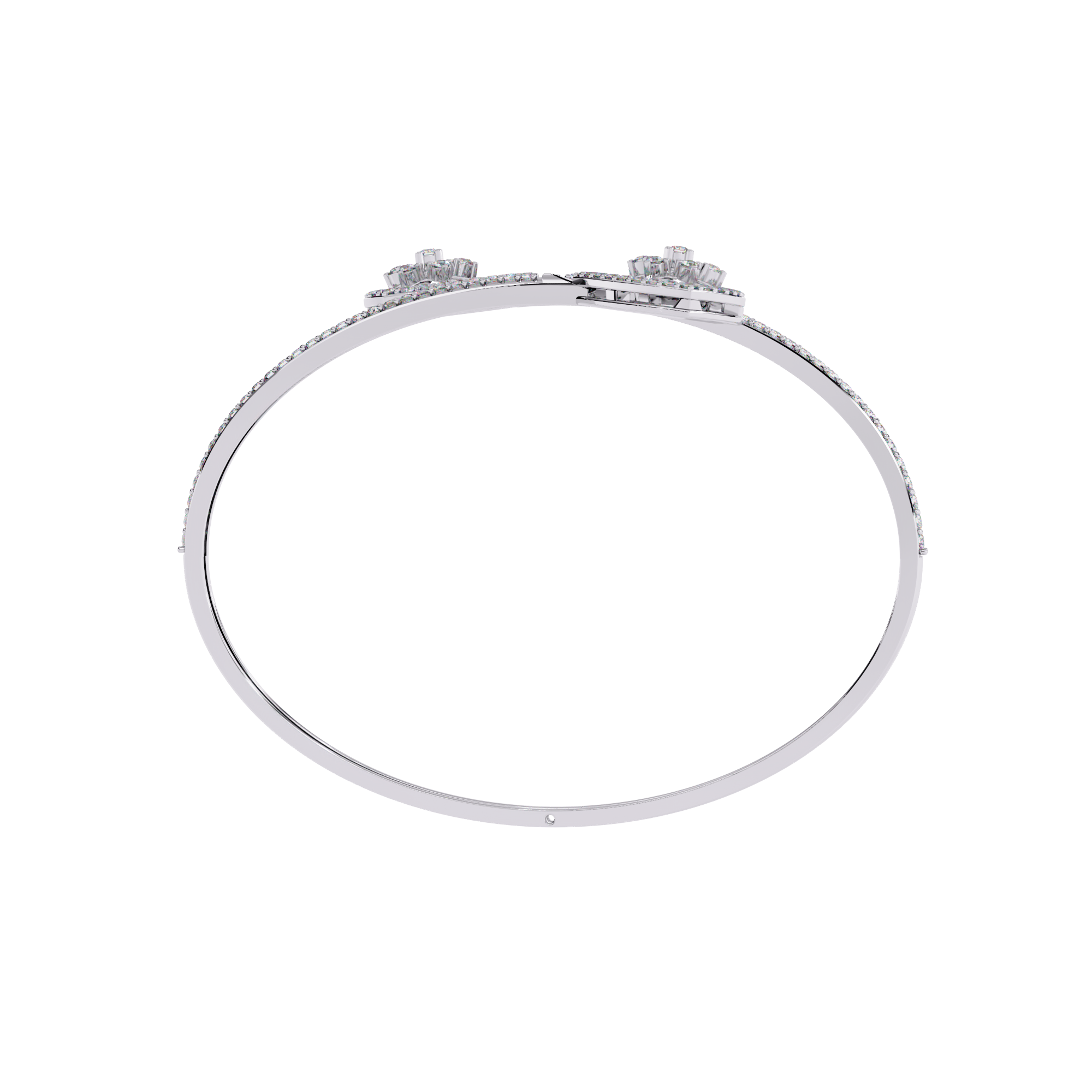 1.34 CT HEARTBEAT OPEN BRACELET