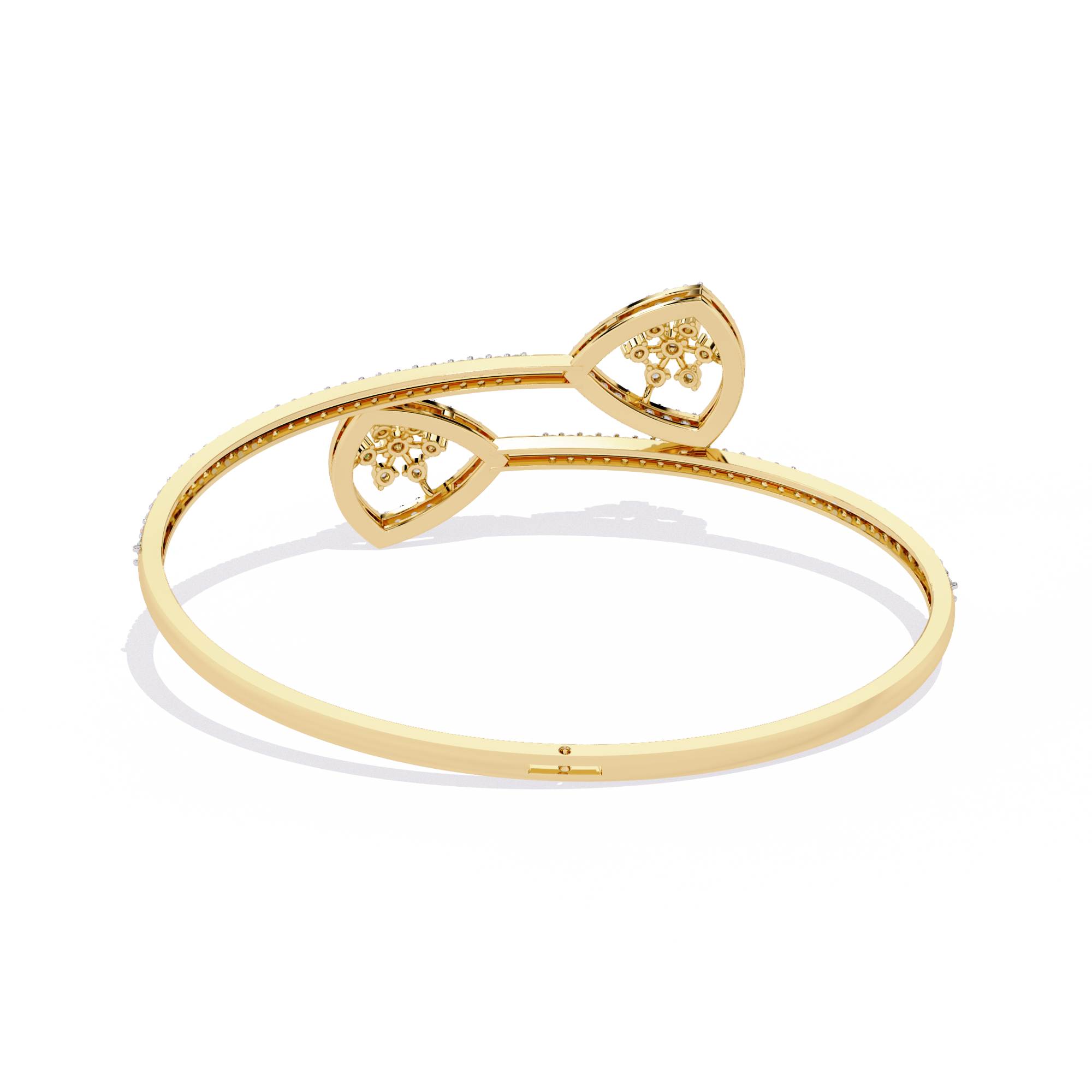 1.34 CT HEARTBEAT OPEN BRACELET