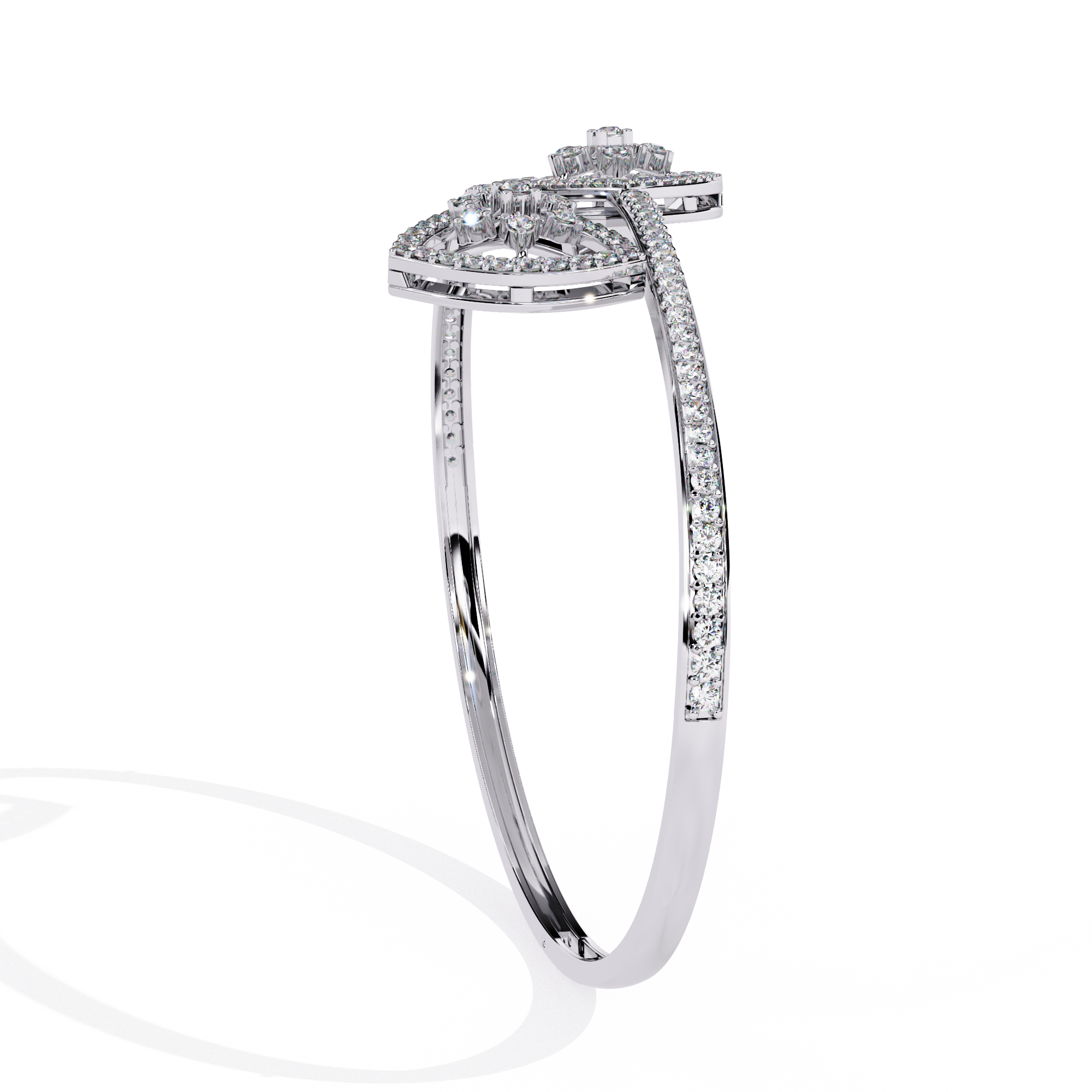1.34 CT HEARTBEAT OPEN BRACELET